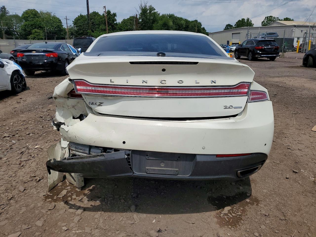 2013 Lincoln Mkz White vin: 3LN6L2G93DR806305