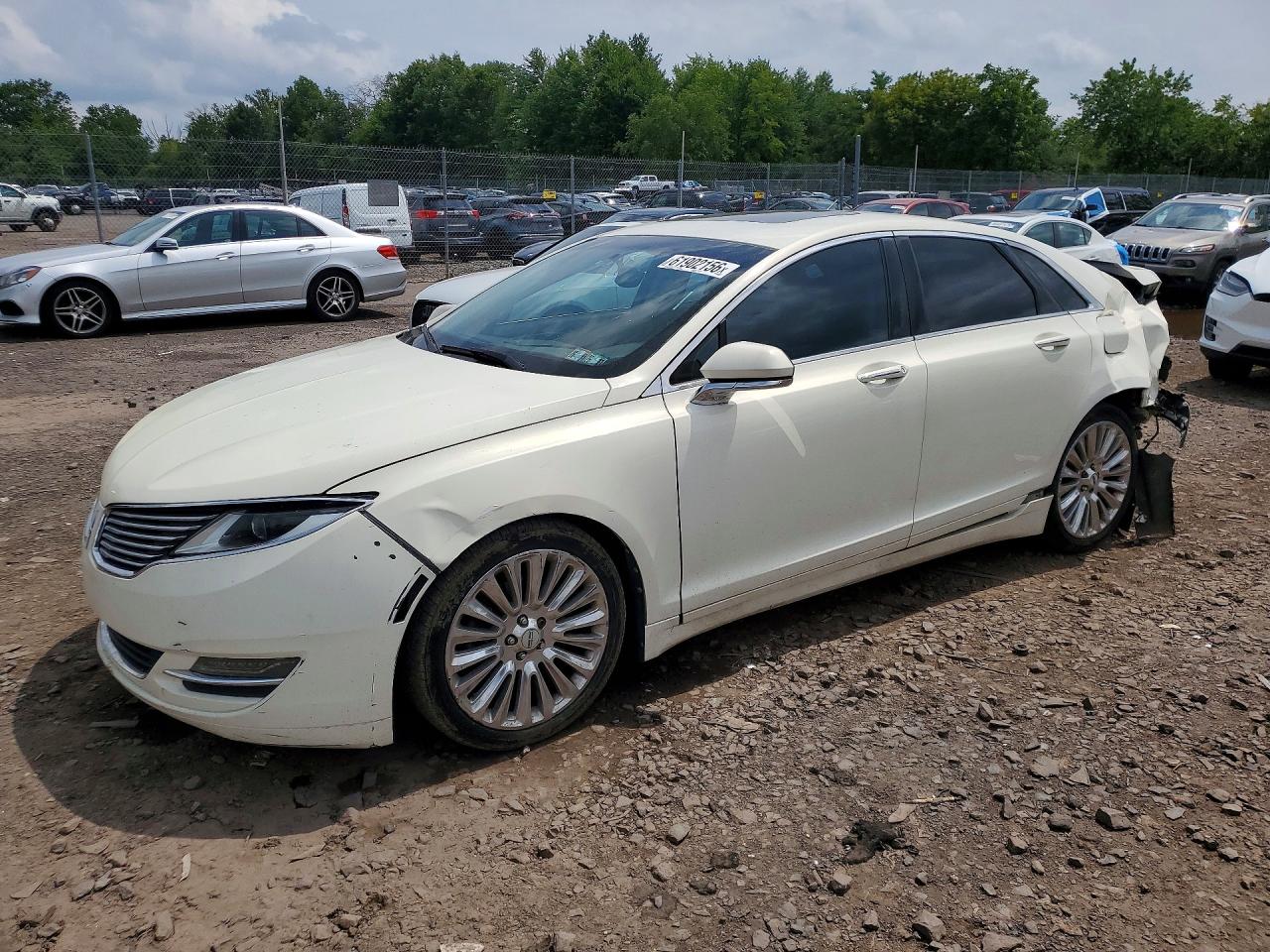 2013 Lincoln Mkz White vin: 3LN6L2G93DR806305
