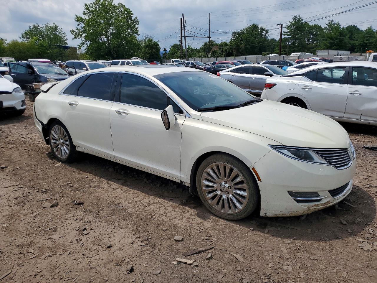 2013 Lincoln Mkz White vin: 3LN6L2G93DR806305