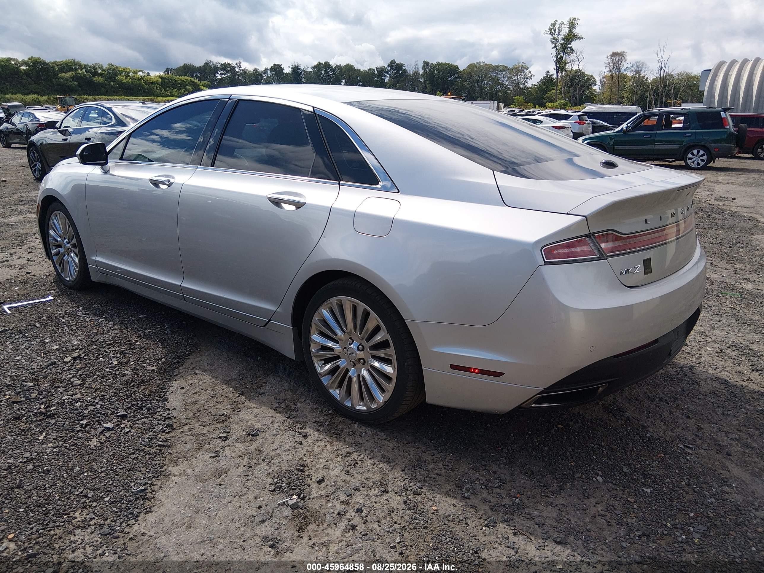 2013 Lincoln Mkz Silver vin: 3LN6L2G93DR807177