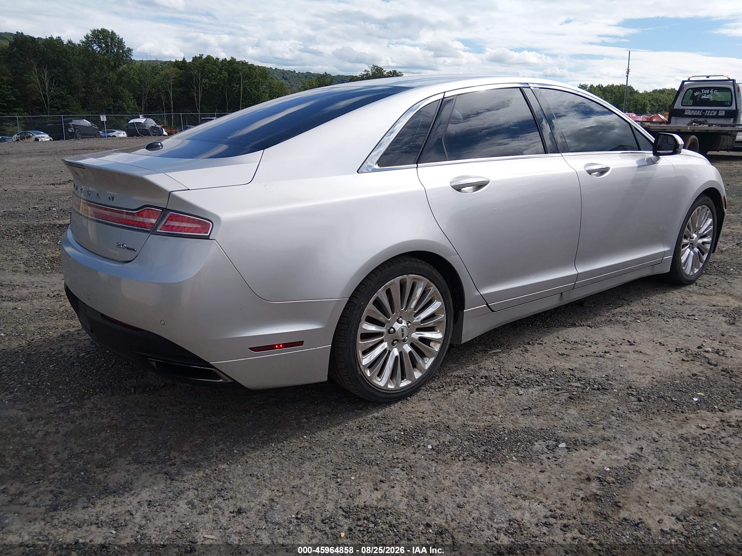 2013 Lincoln Mkz Silver vin: 3LN6L2G93DR807177