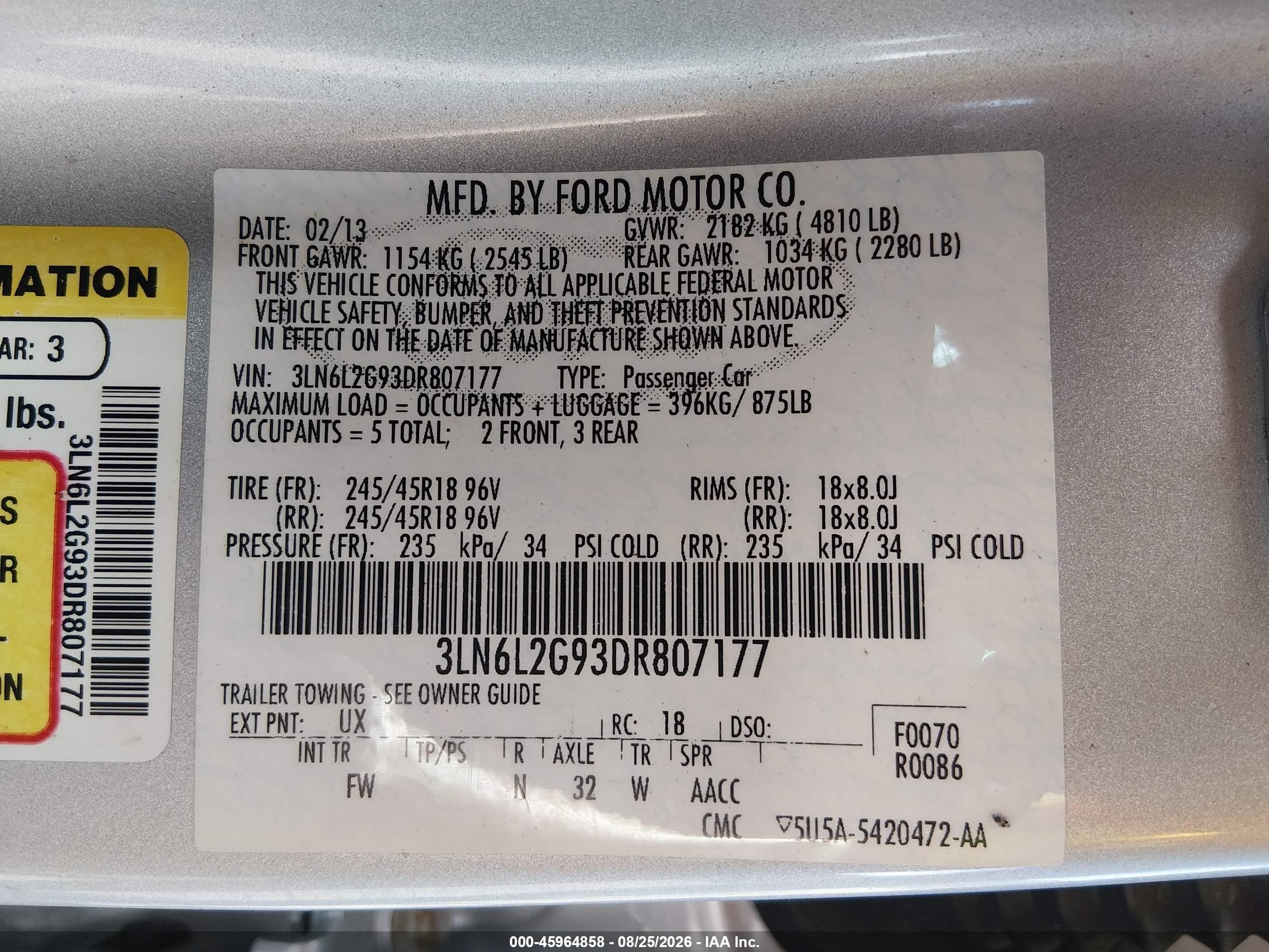 2013 Lincoln Mkz Silver vin: 3LN6L2G93DR807177