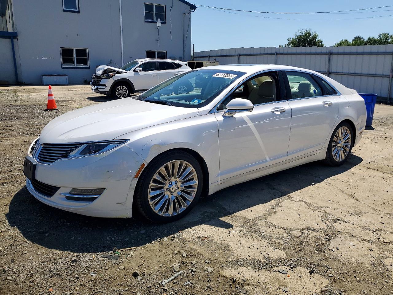 2014 Lincoln Mkz White vin: 3LN6L2G93ER800215