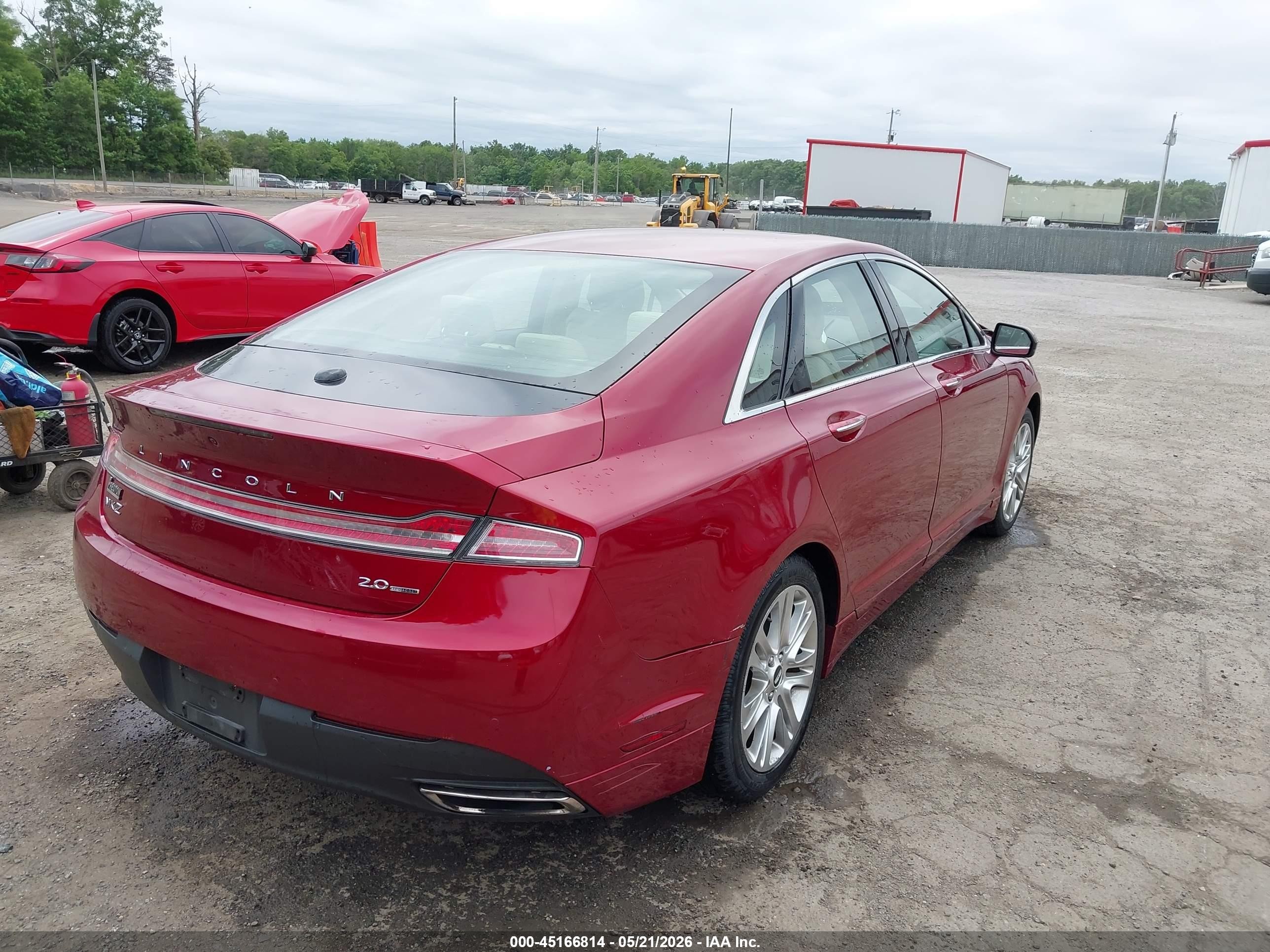 2015 Lincoln Mkz   Red vin: 3LN6L2G93FR612067
