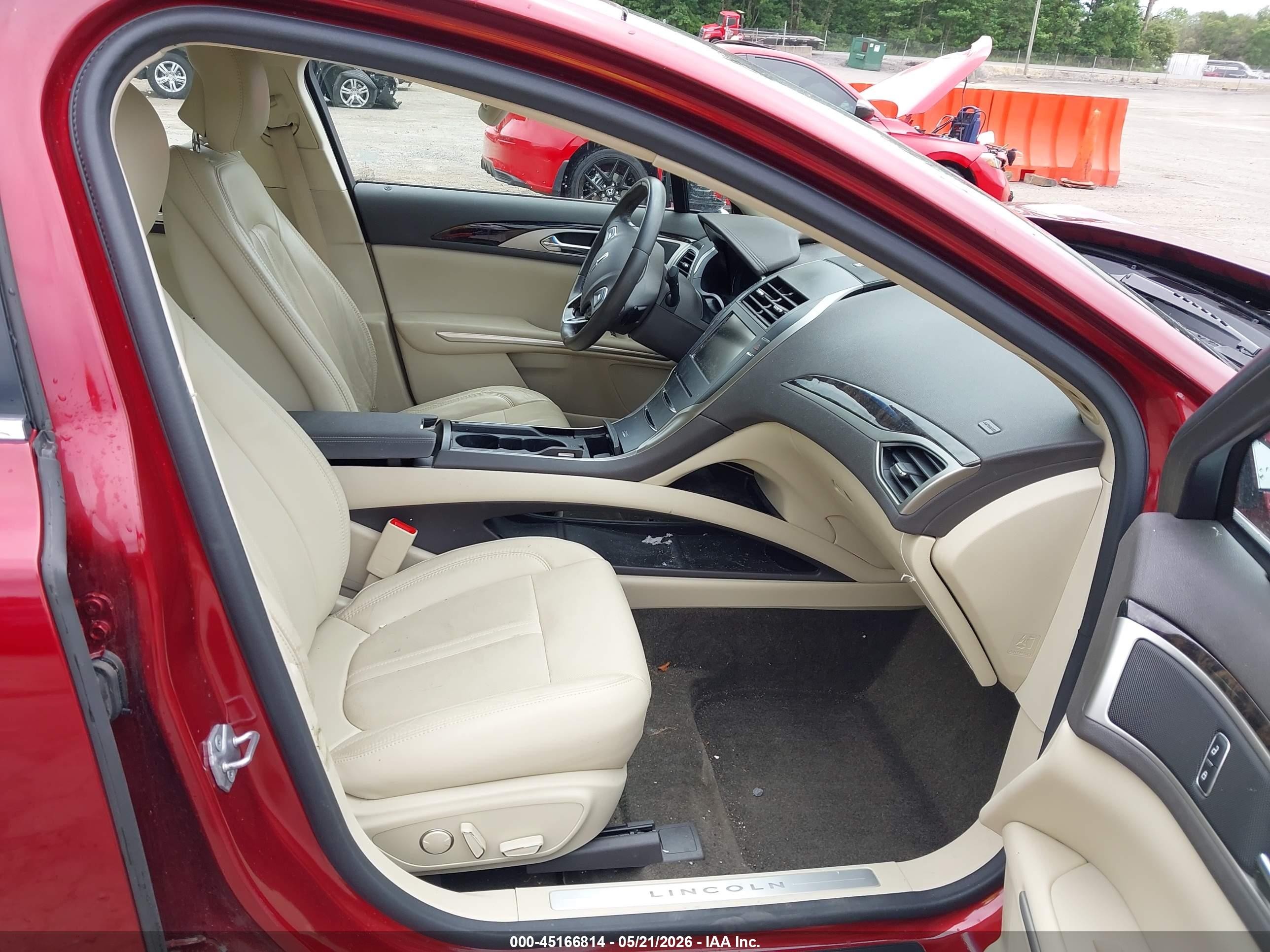 2015 Lincoln Mkz   Red vin: 3LN6L2G93FR612067