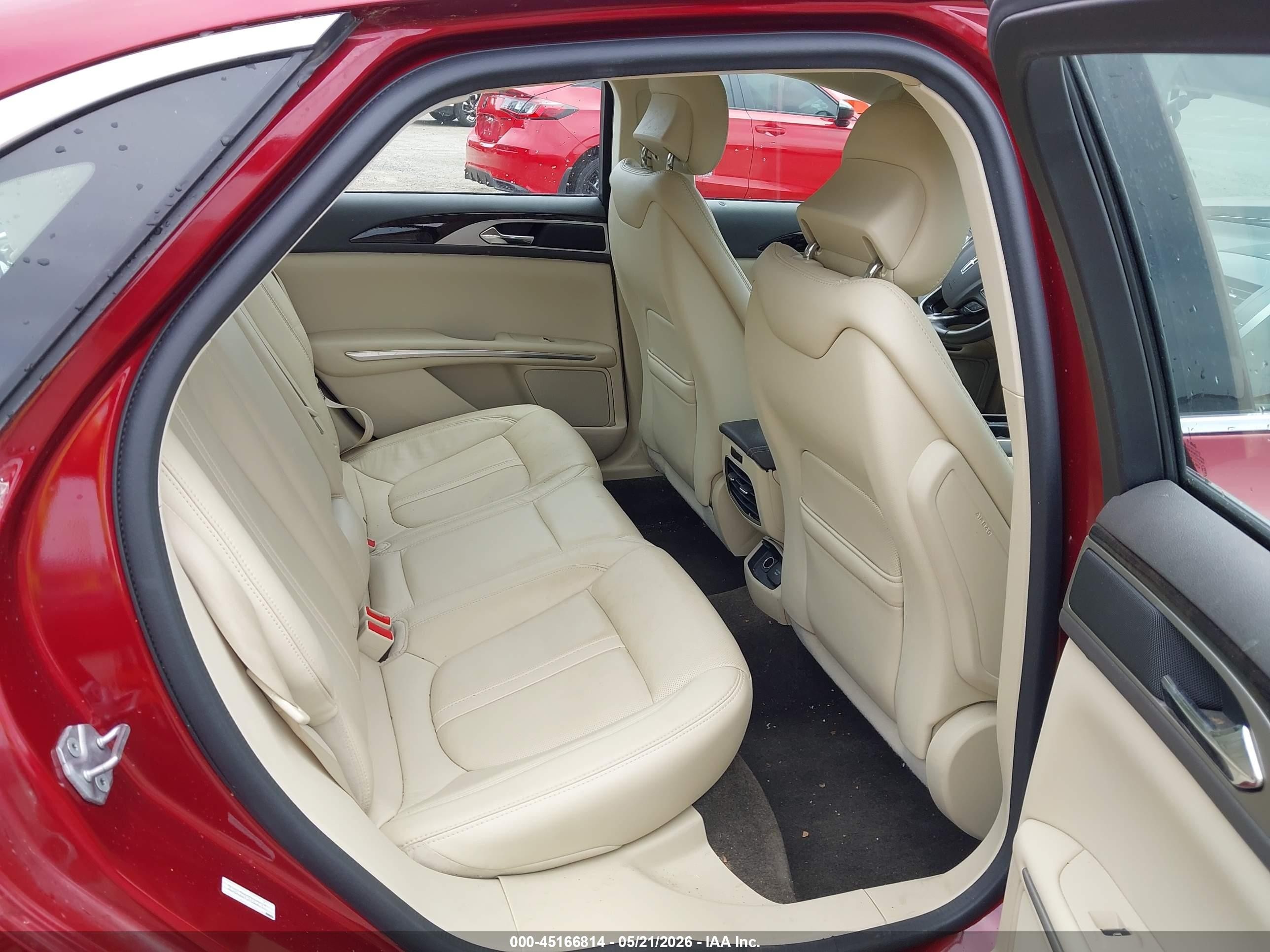 2015 Lincoln Mkz   Red vin: 3LN6L2G93FR612067
