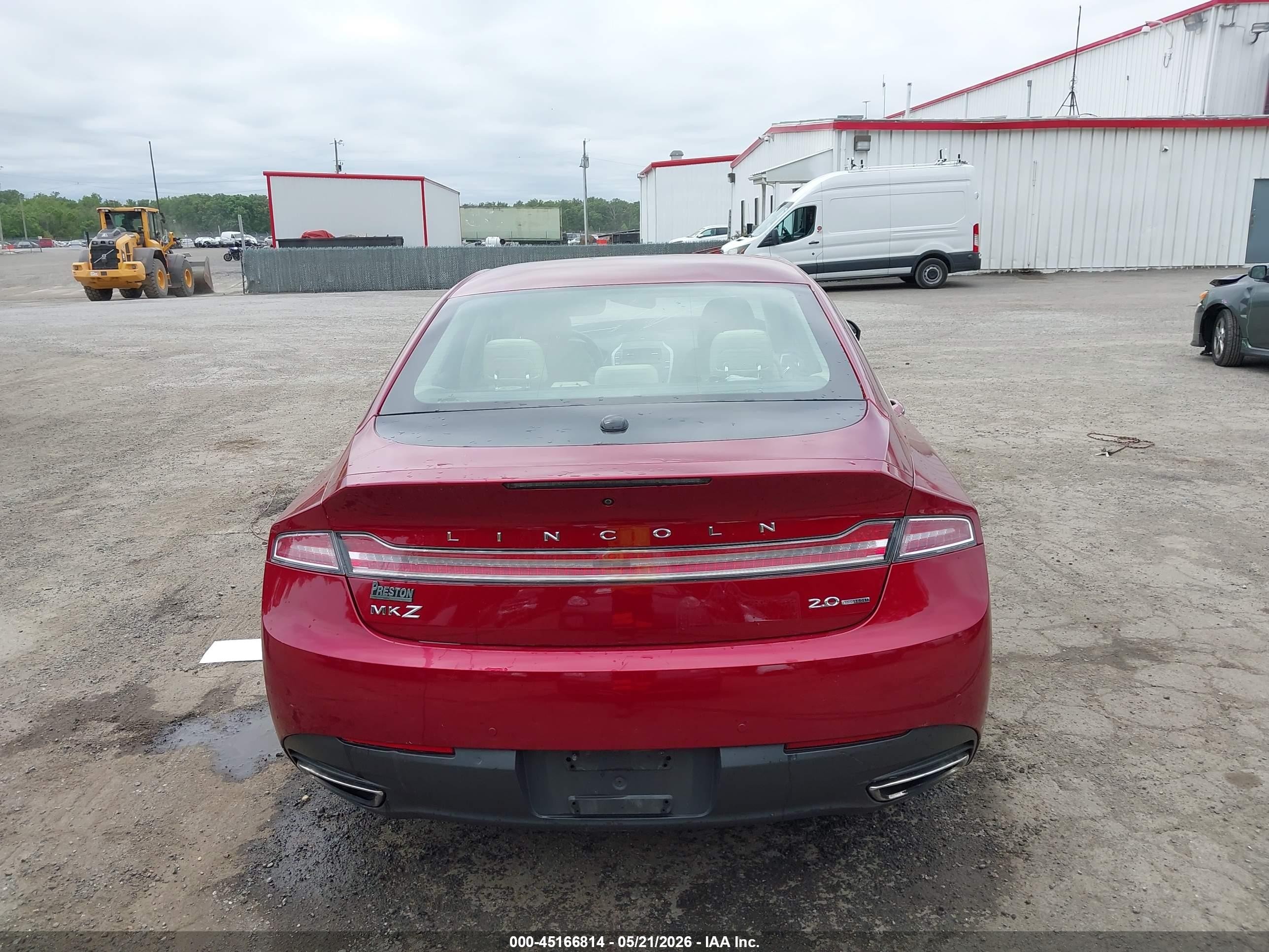 2015 Lincoln Mkz   Red vin: 3LN6L2G93FR612067
