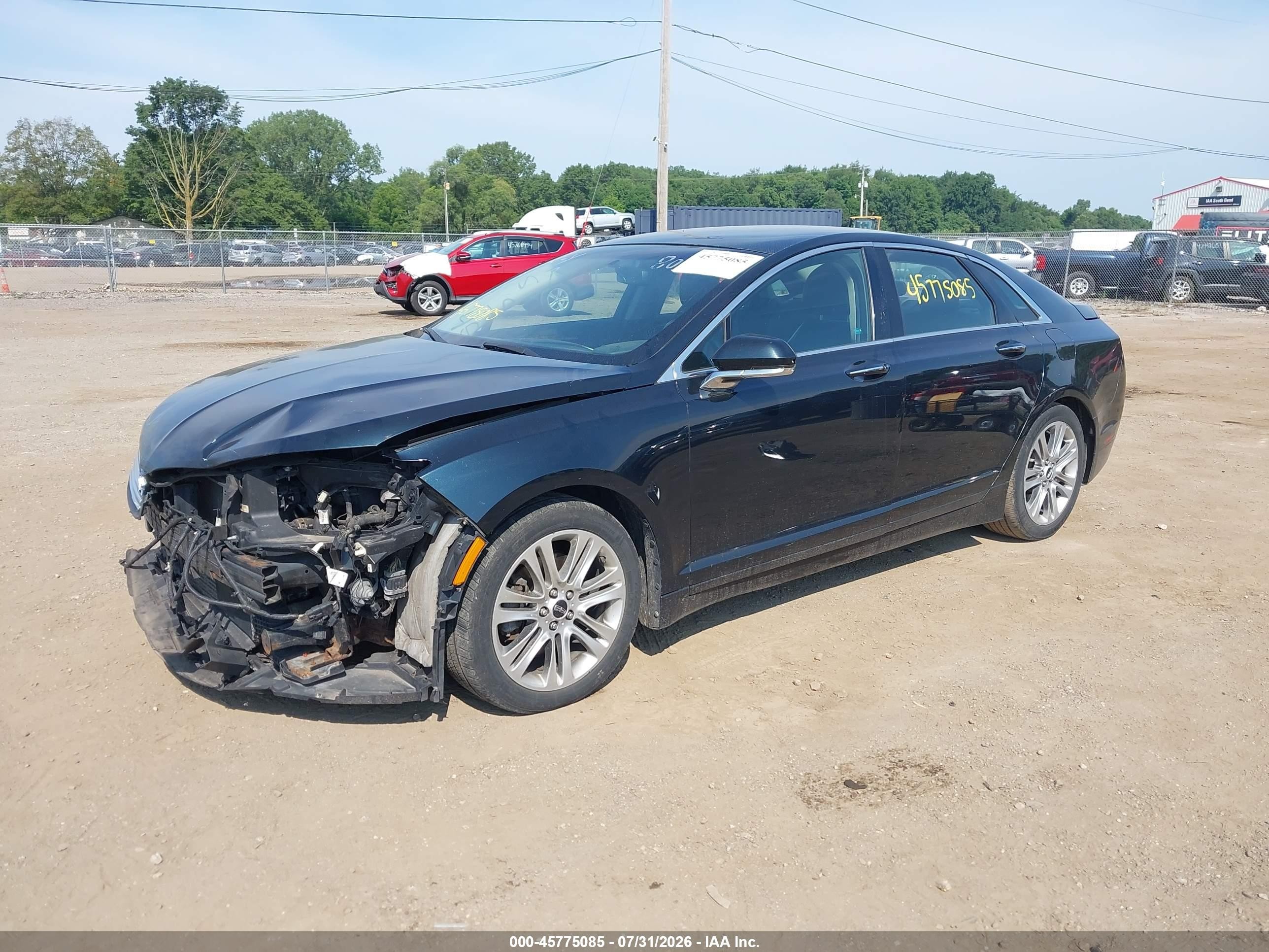 2014 Lincoln Mkz   Green vin: 3LN6L2G94ER800885