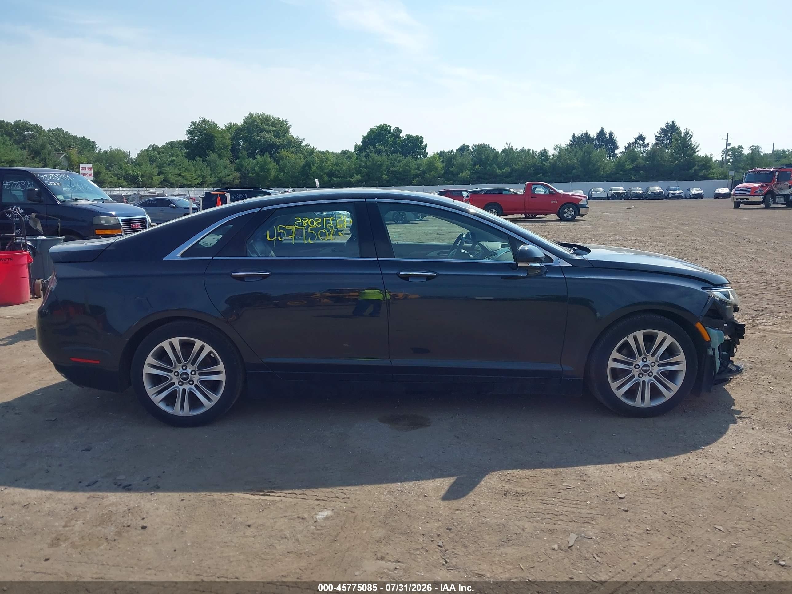 2014 Lincoln Mkz   Green vin: 3LN6L2G94ER800885