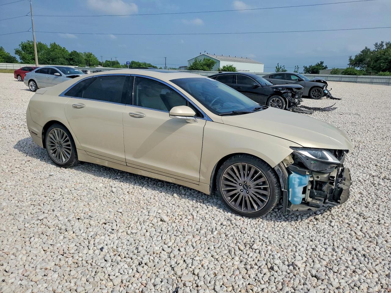 2014 Lincoln Mkz Beige vin: 3LN6L2G94ER803933