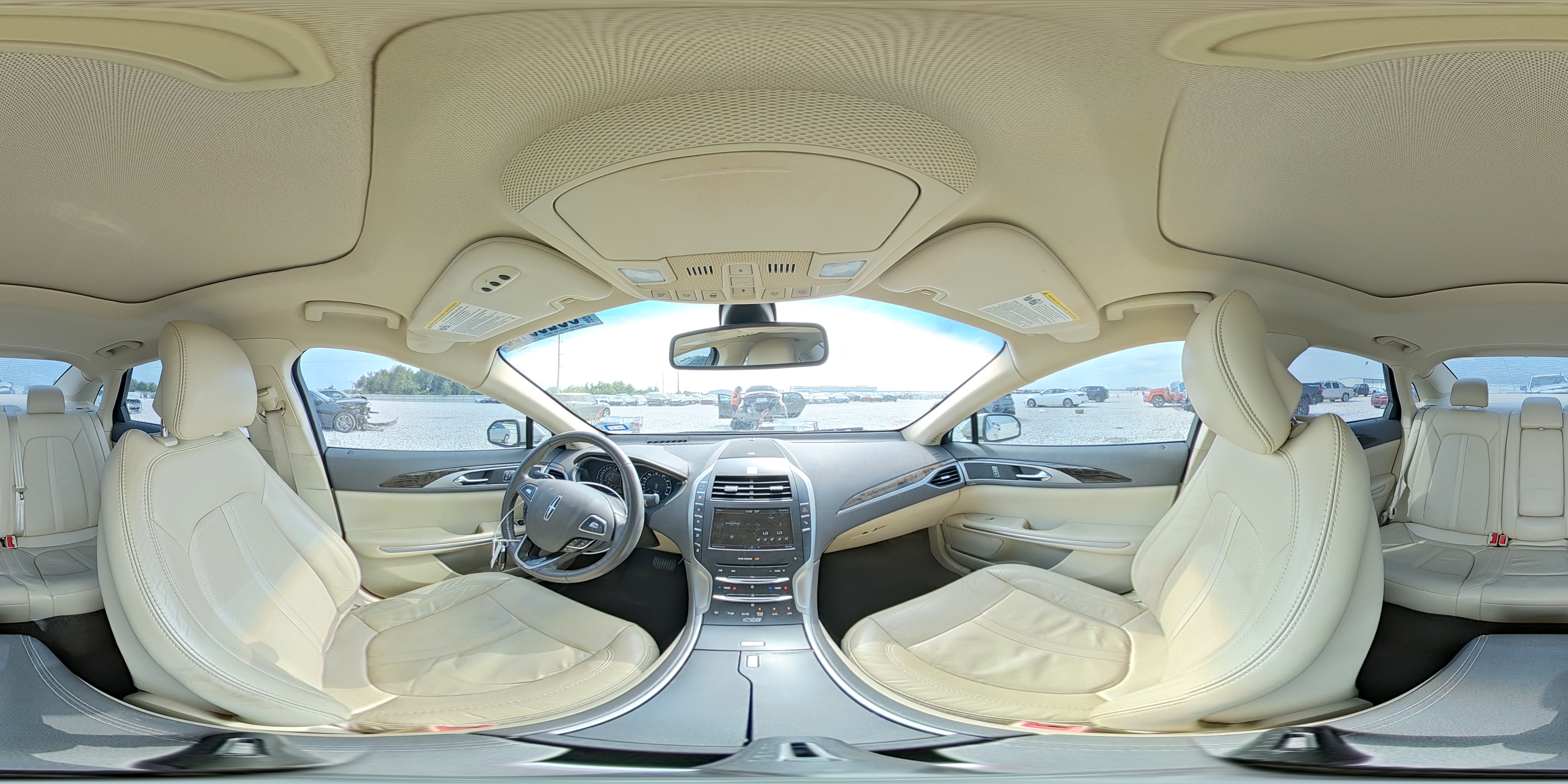 2014 Lincoln Mkz Beige vin: 3LN6L2G94ER803933