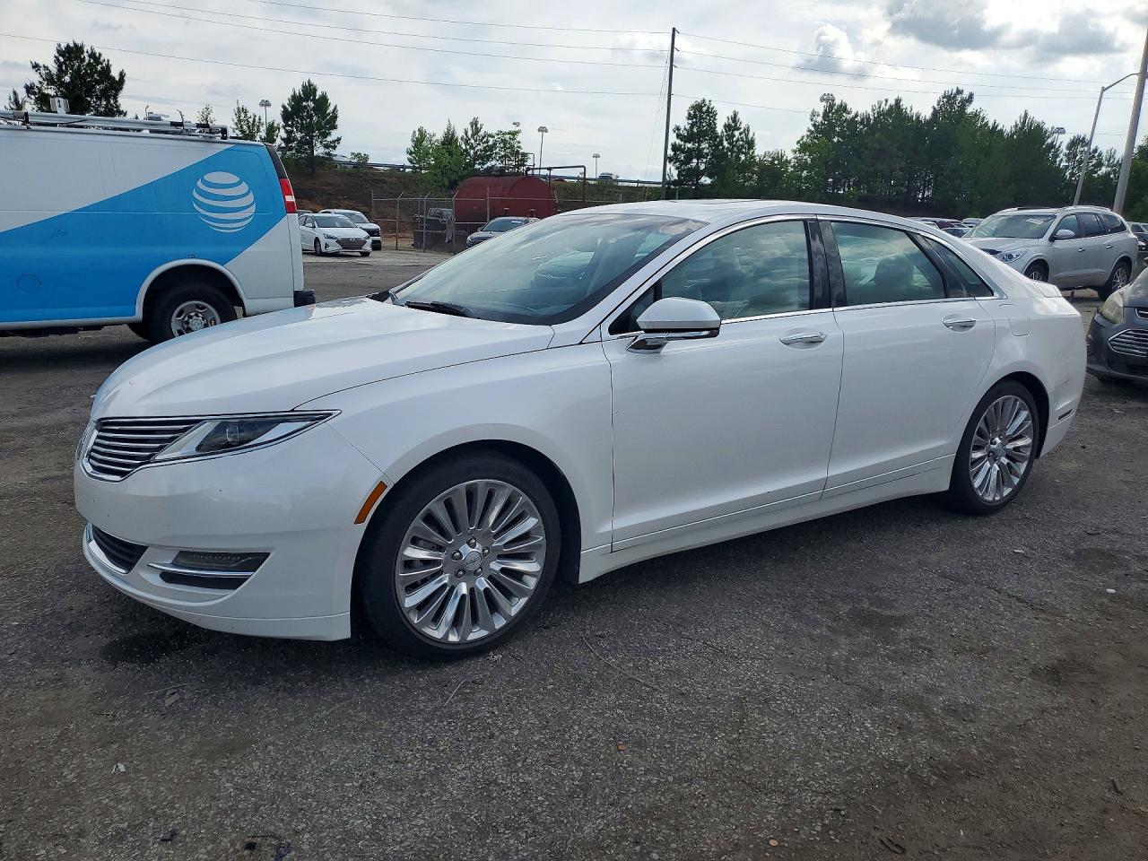 2014 Lincoln Mkz White vin: 3LN6L2G94ER813359