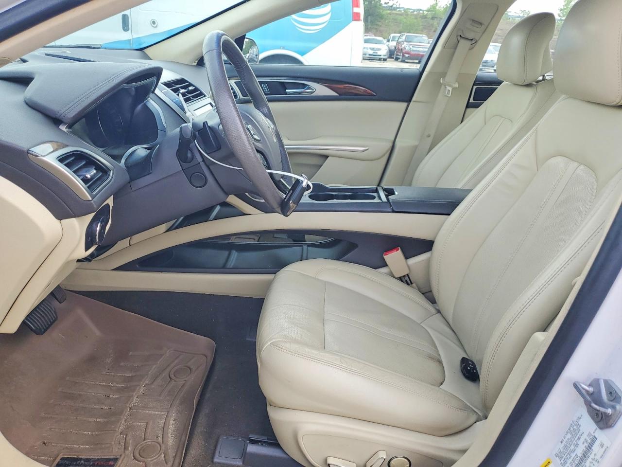 2014 Lincoln Mkz White vin: 3LN6L2G94ER813359