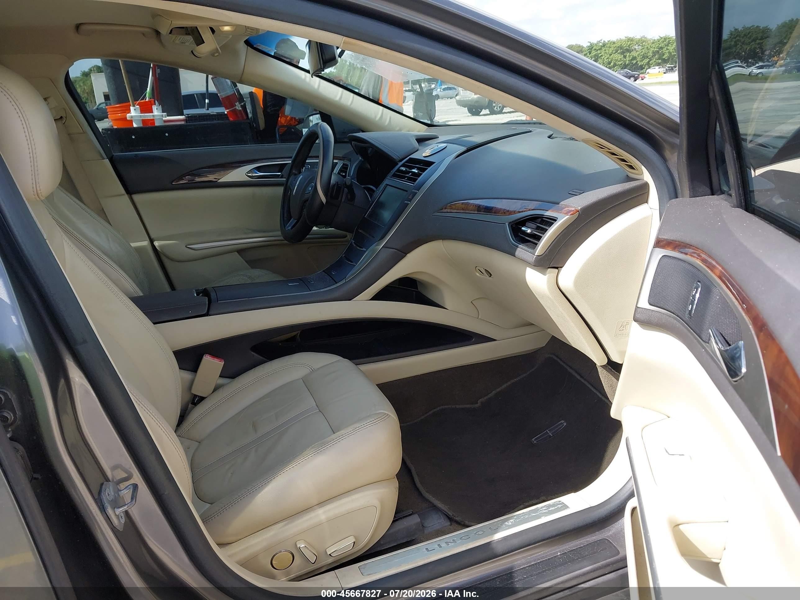 2014 Lincoln Mkz   Серый vin: 3LN6L2G94ER818495