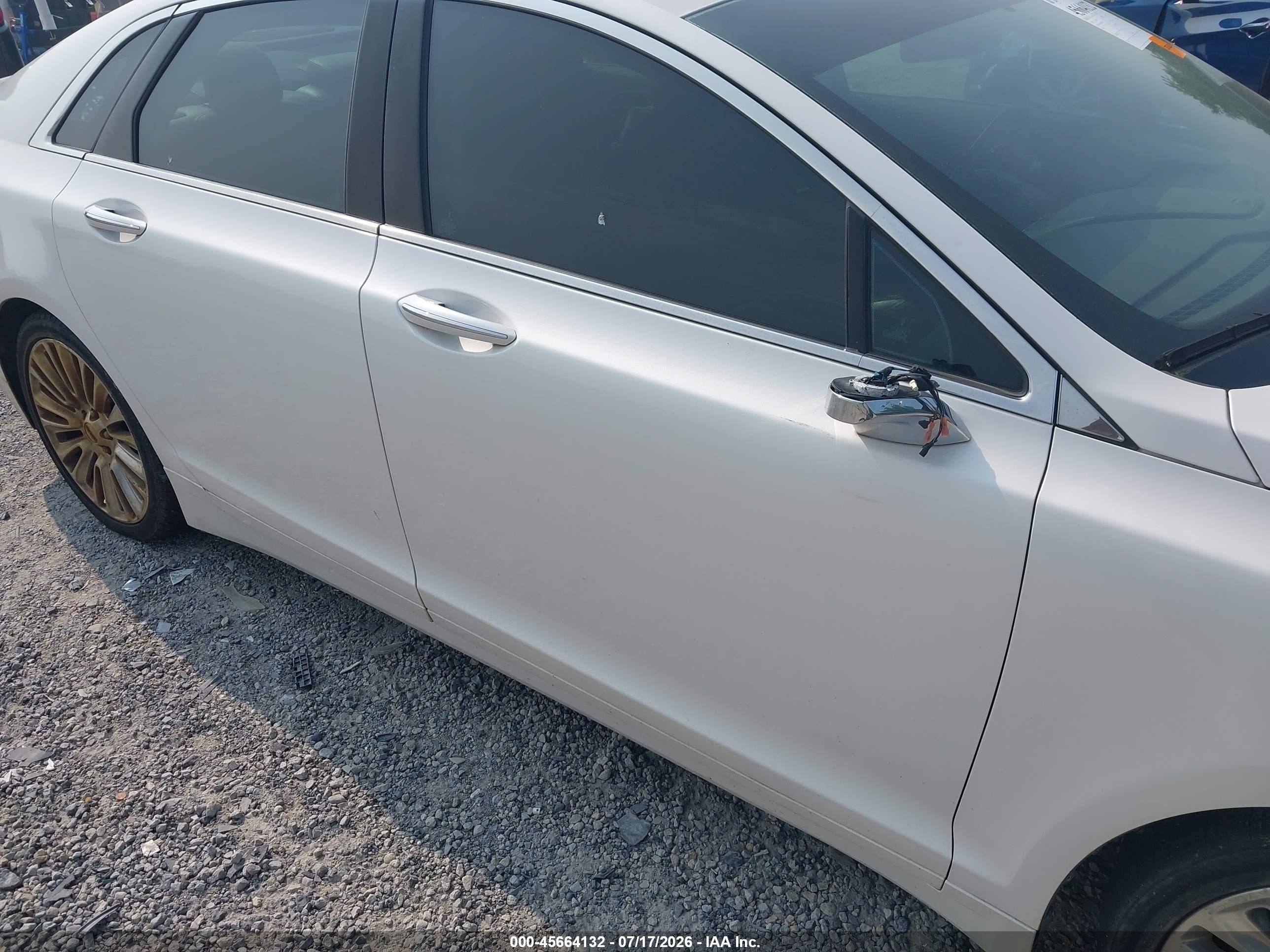 2014 Lincoln Mkz   Белый vin: 3LN6L2G94ER830257
