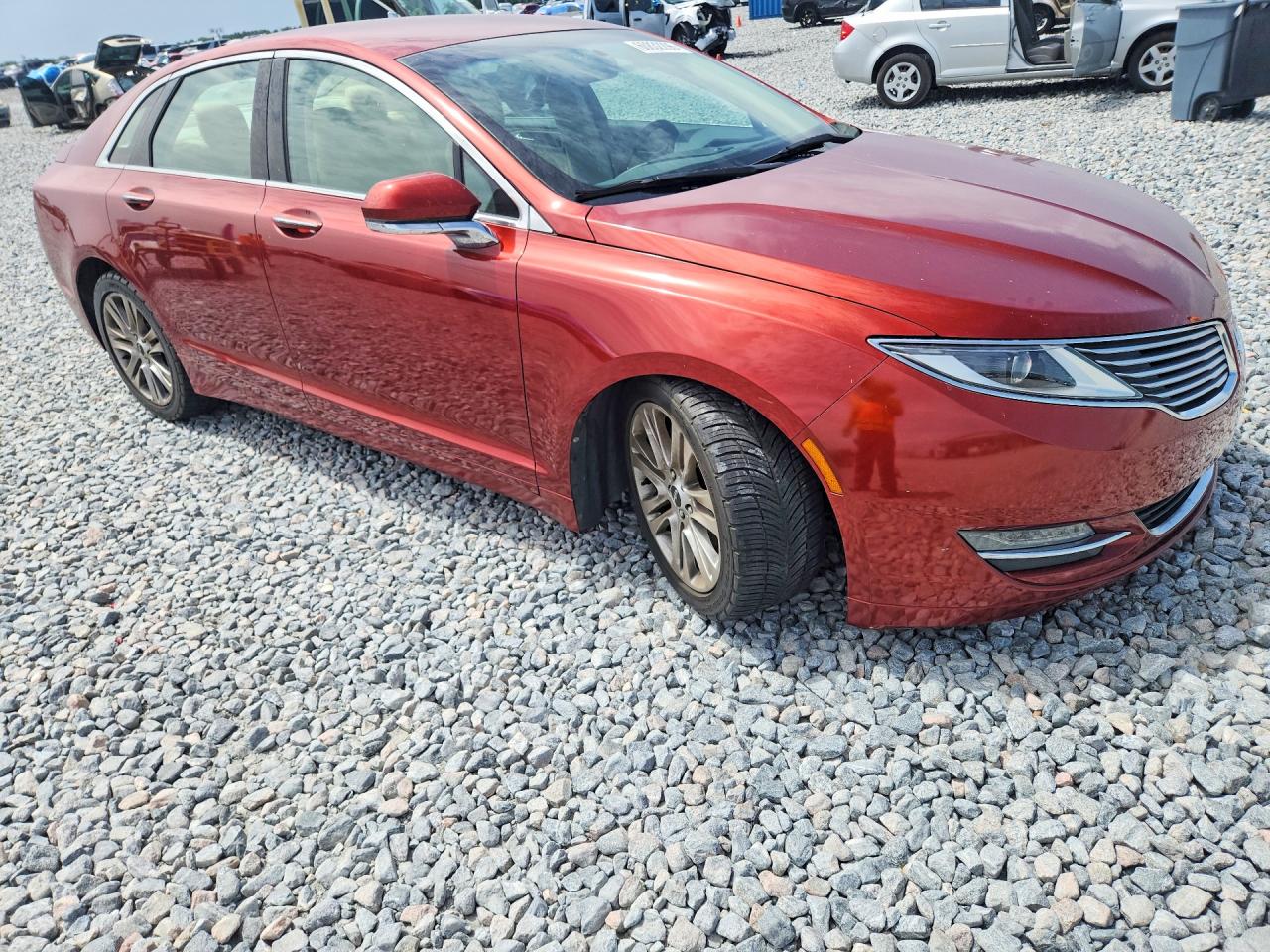 2014 Lincoln Mkz Orange vin: 3LN6L2G94ER832221