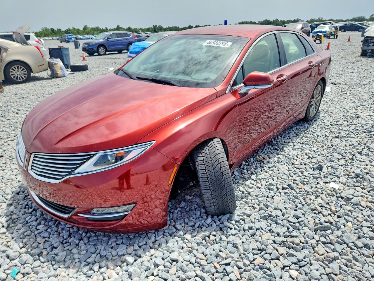 2014 Lincoln Mkz Orange vin: 3LN6L2G94ER832221