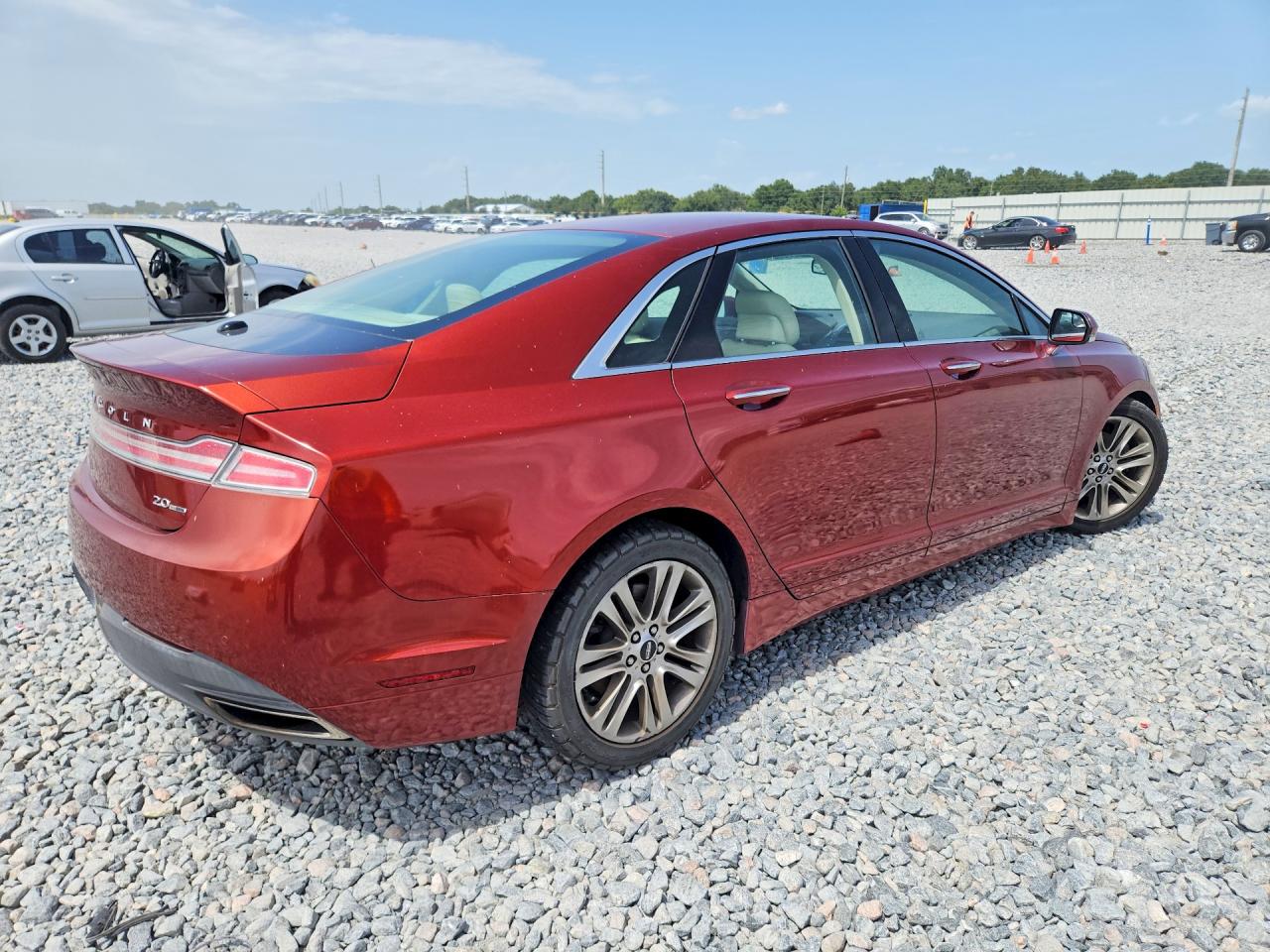 2014 Lincoln Mkz Orange vin: 3LN6L2G94ER832221