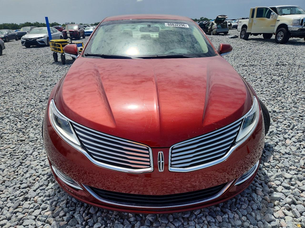2014 Lincoln Mkz Orange vin: 3LN6L2G94ER832221