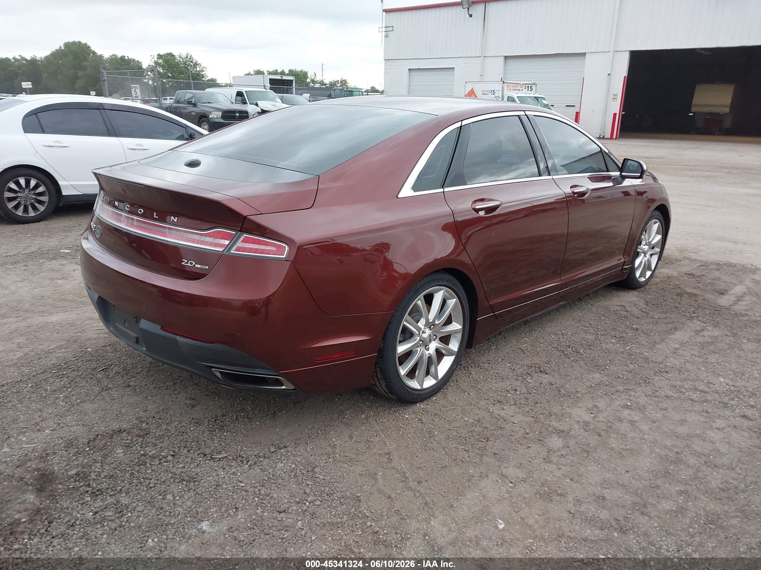 2015 Lincoln Mkz   Brown vin: 3LN6L2G94FR619240
