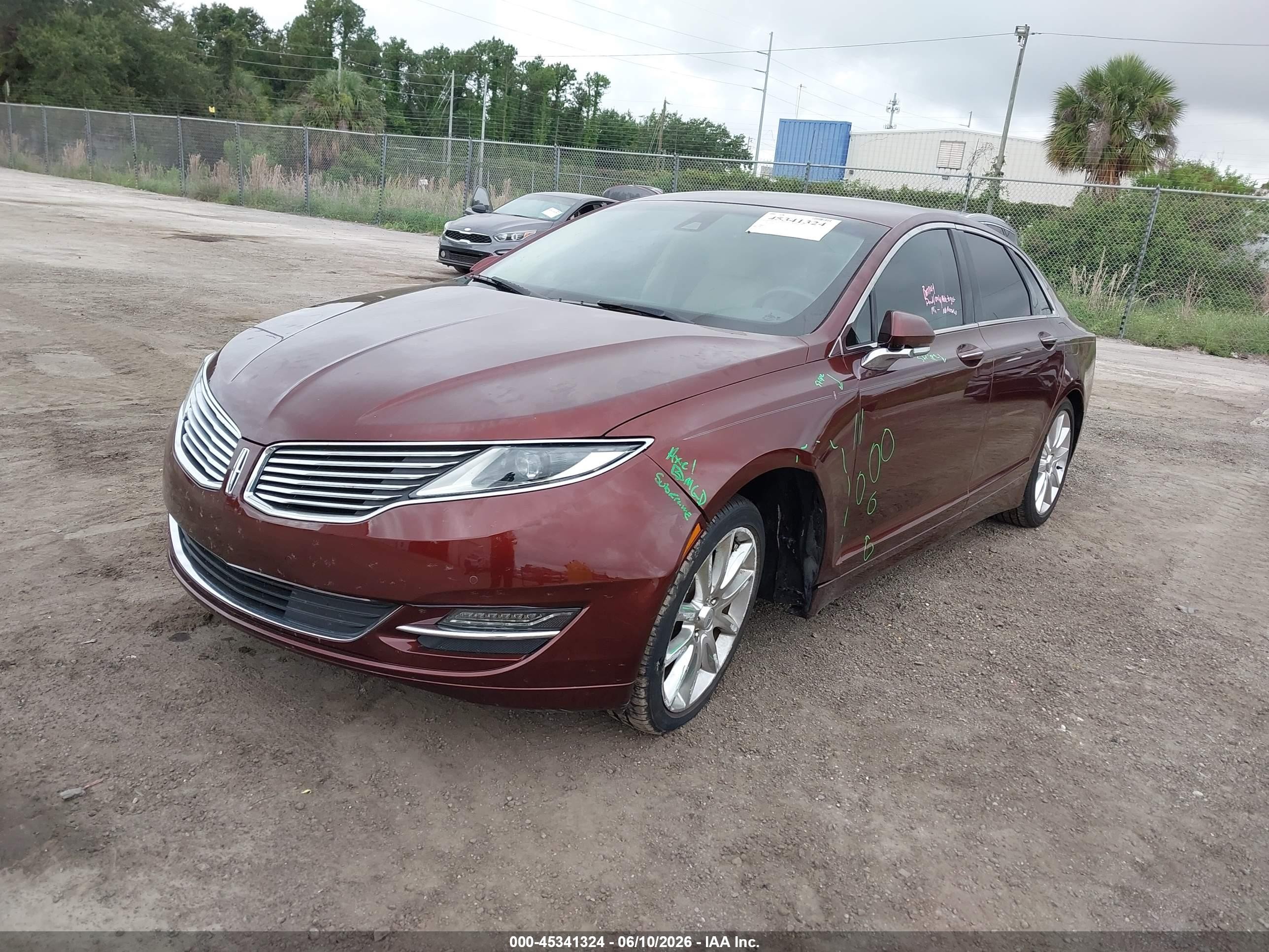 2015 Lincoln Mkz   Brown vin: 3LN6L2G94FR619240