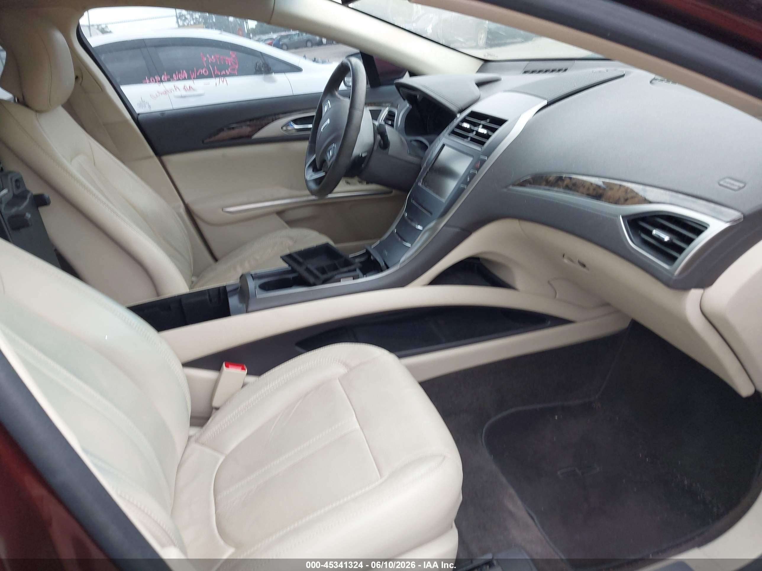 2015 Lincoln Mkz   Brown vin: 3LN6L2G94FR619240