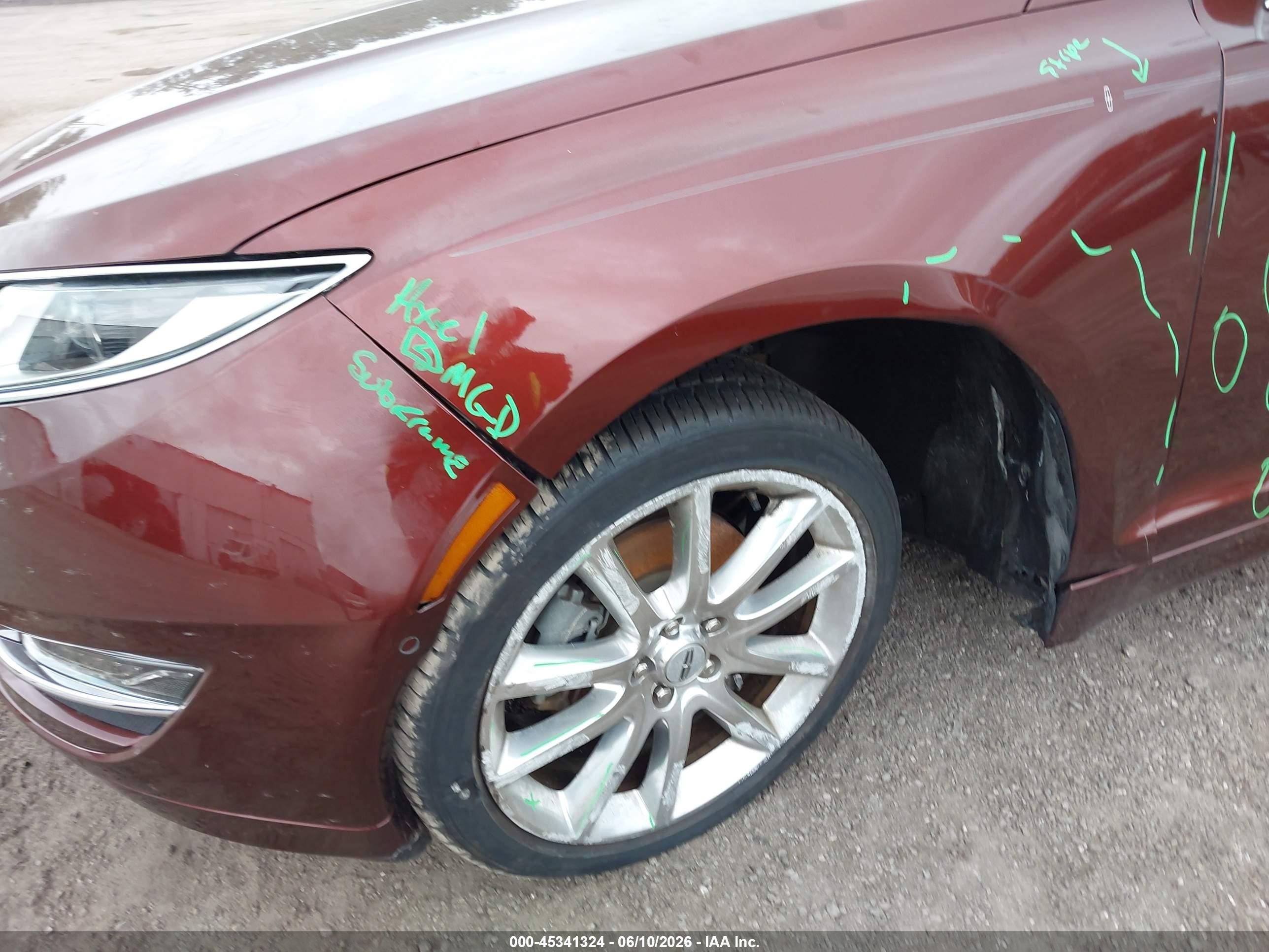 2015 Lincoln Mkz   Brown vin: 3LN6L2G94FR619240