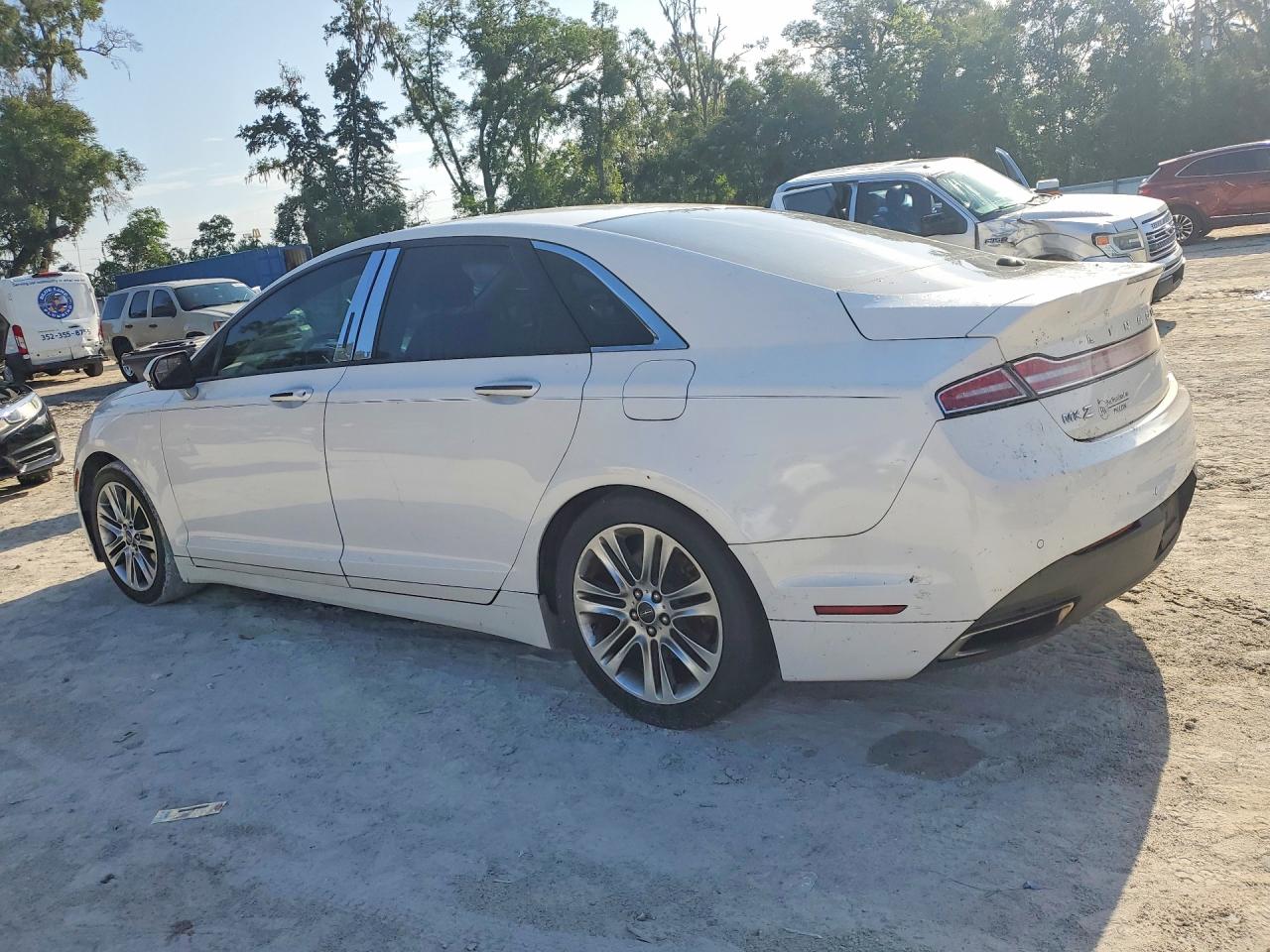 2013 Lincoln Mkz White vin: 3LN6L2G95DR807214