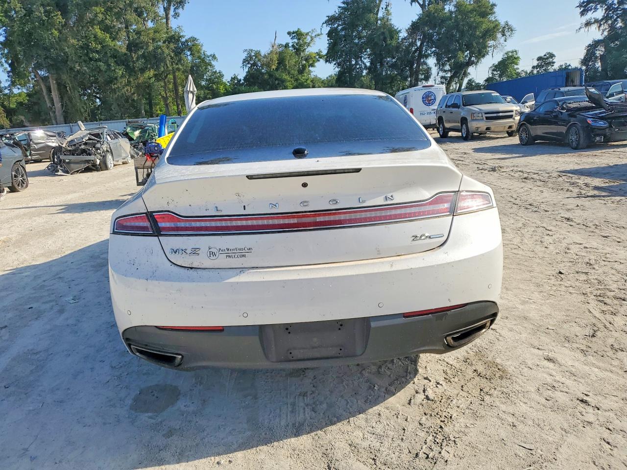 2013 Lincoln Mkz White vin: 3LN6L2G95DR807214