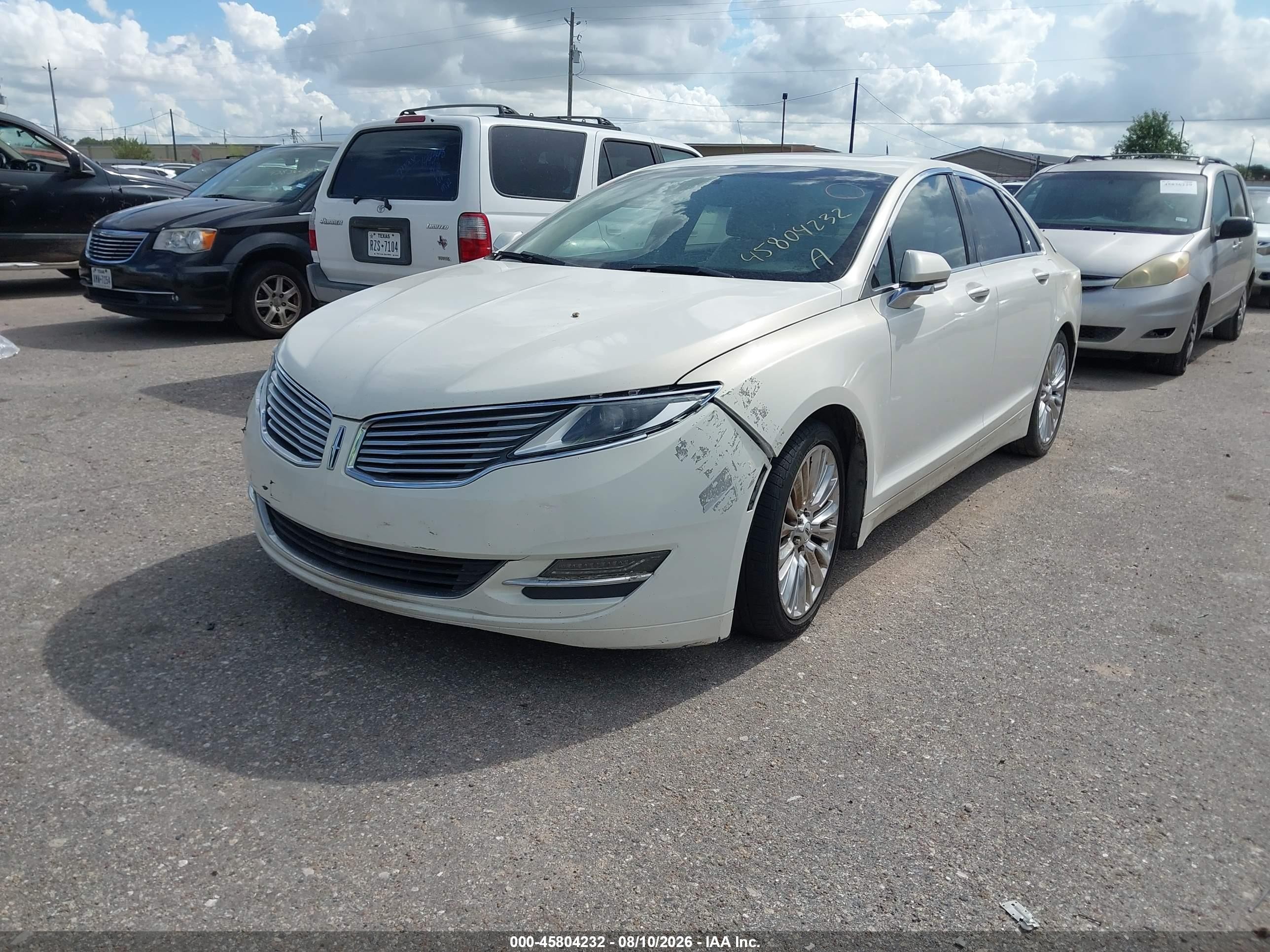 2013 Lincoln Mkz   Cream vin: 3LN6L2G95DR825129