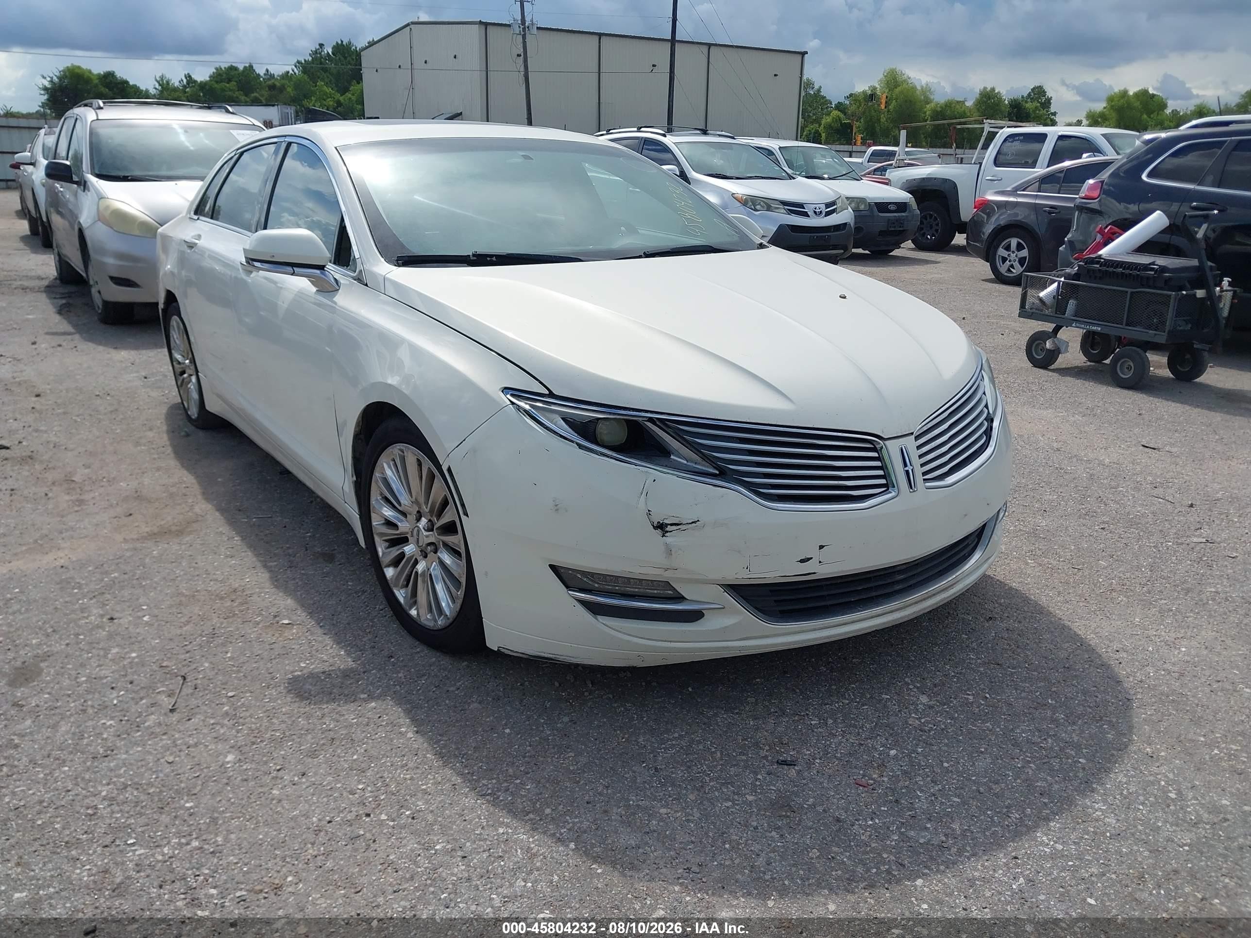 2013 Lincoln Mkz   Cream vin: 3LN6L2G95DR825129