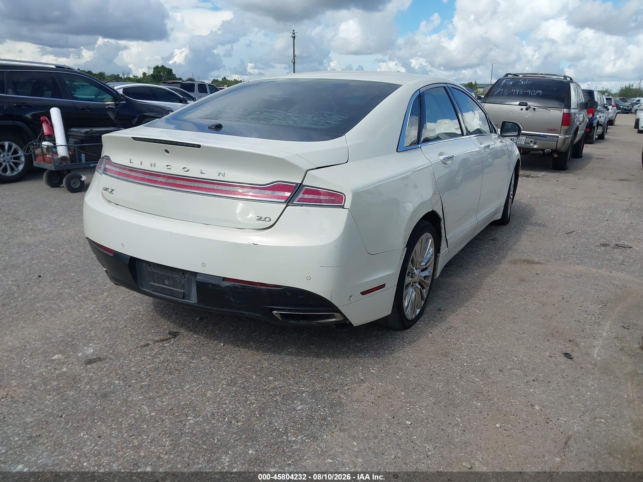 2013 Lincoln Mkz   Cream vin: 3LN6L2G95DR825129