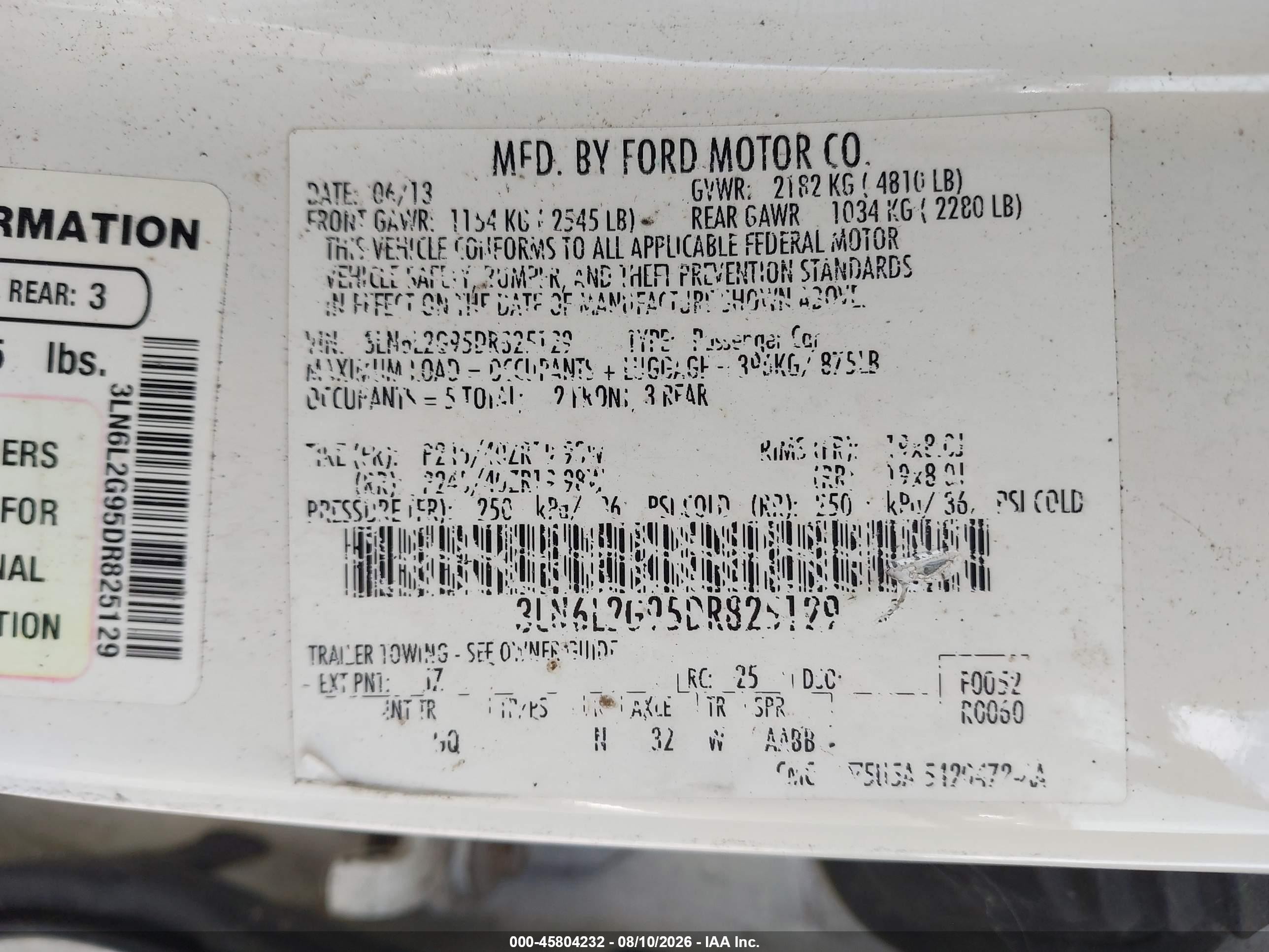 2013 Lincoln Mkz   Cream vin: 3LN6L2G95DR825129