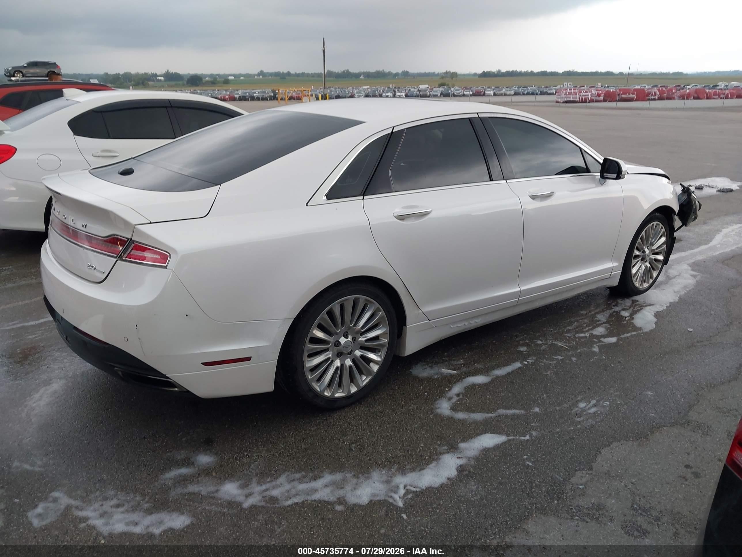2014 Lincoln Mkz   Белый vin: 3LN6L2G95ER817582