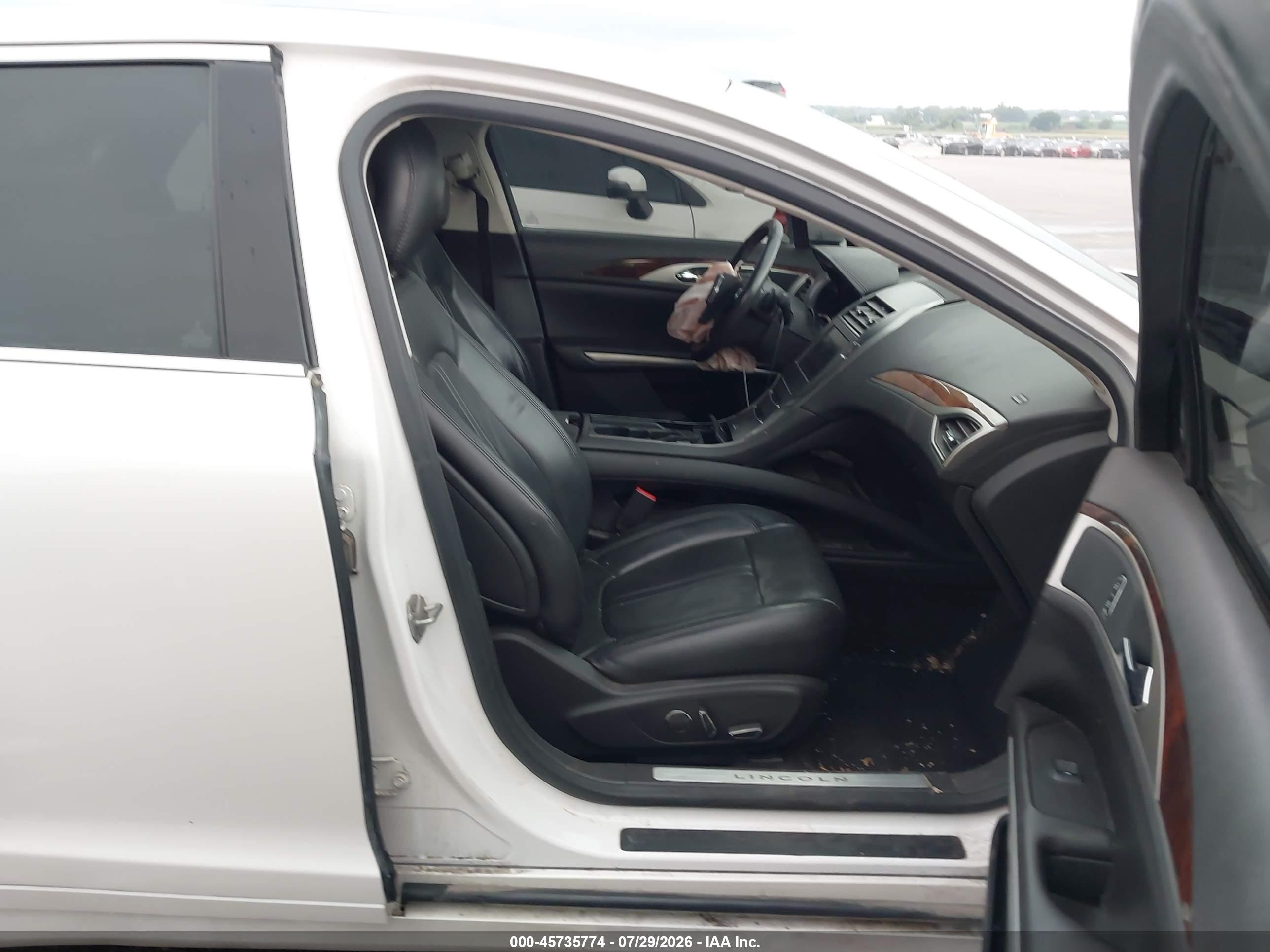 2014 Lincoln Mkz   Белый vin: 3LN6L2G95ER817582
