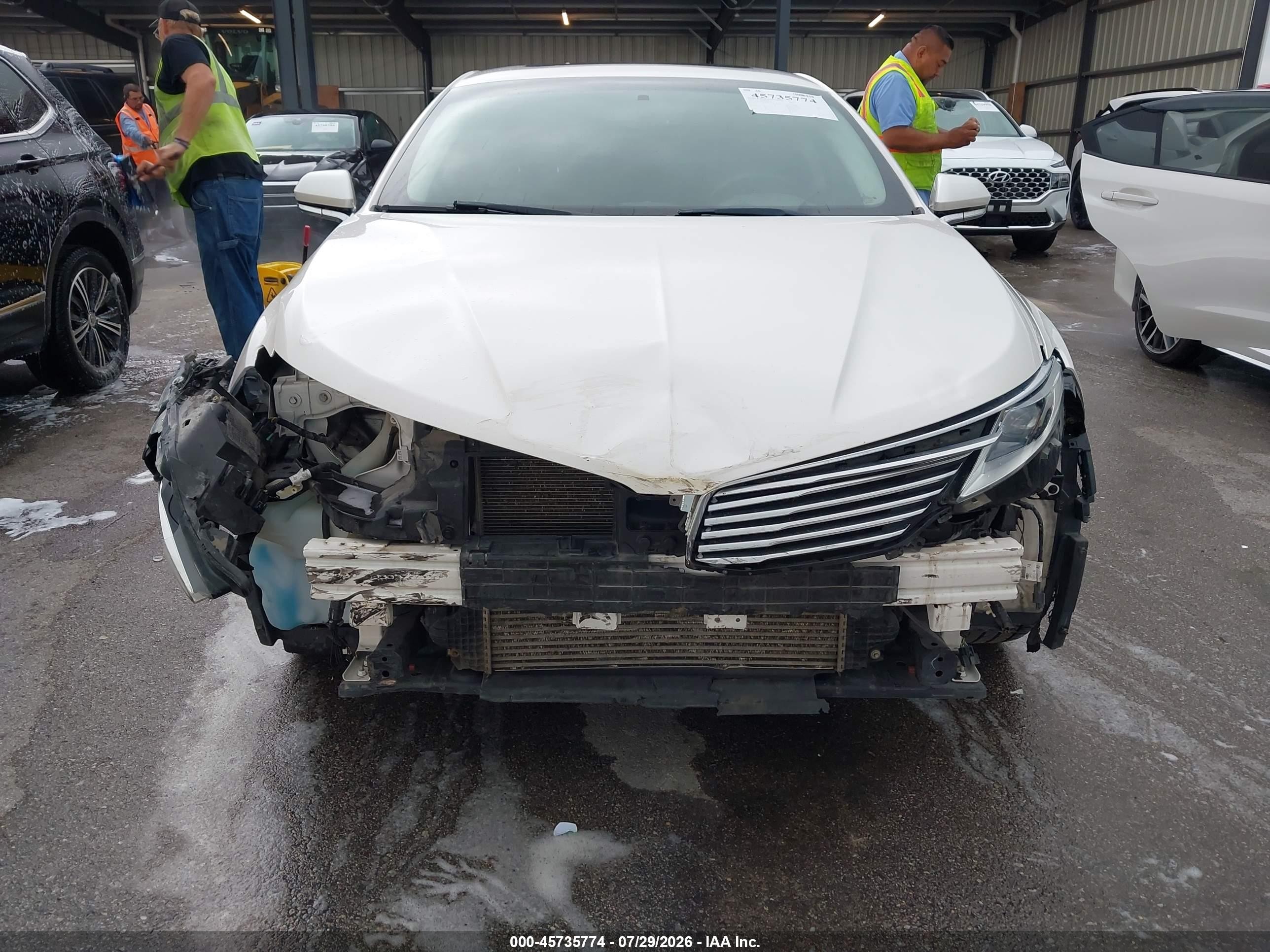 2014 Lincoln Mkz   Белый vin: 3LN6L2G95ER817582