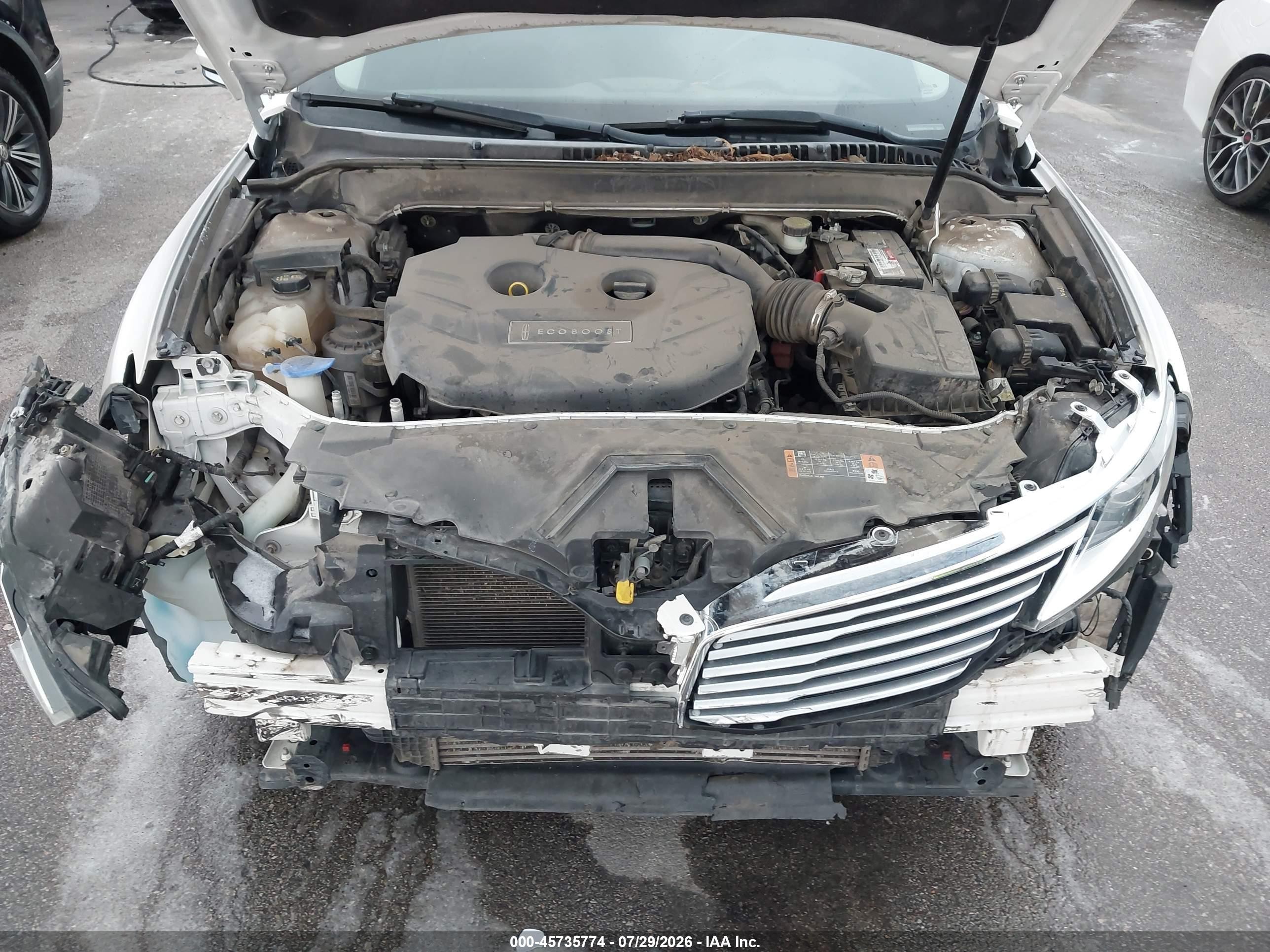 2014 Lincoln Mkz   Белый vin: 3LN6L2G95ER817582