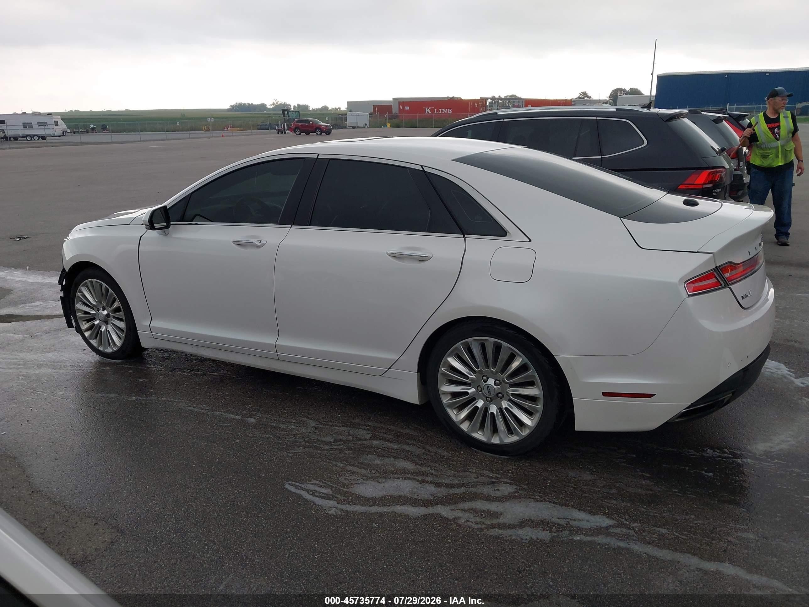 2014 Lincoln Mkz   Белый vin: 3LN6L2G95ER817582
