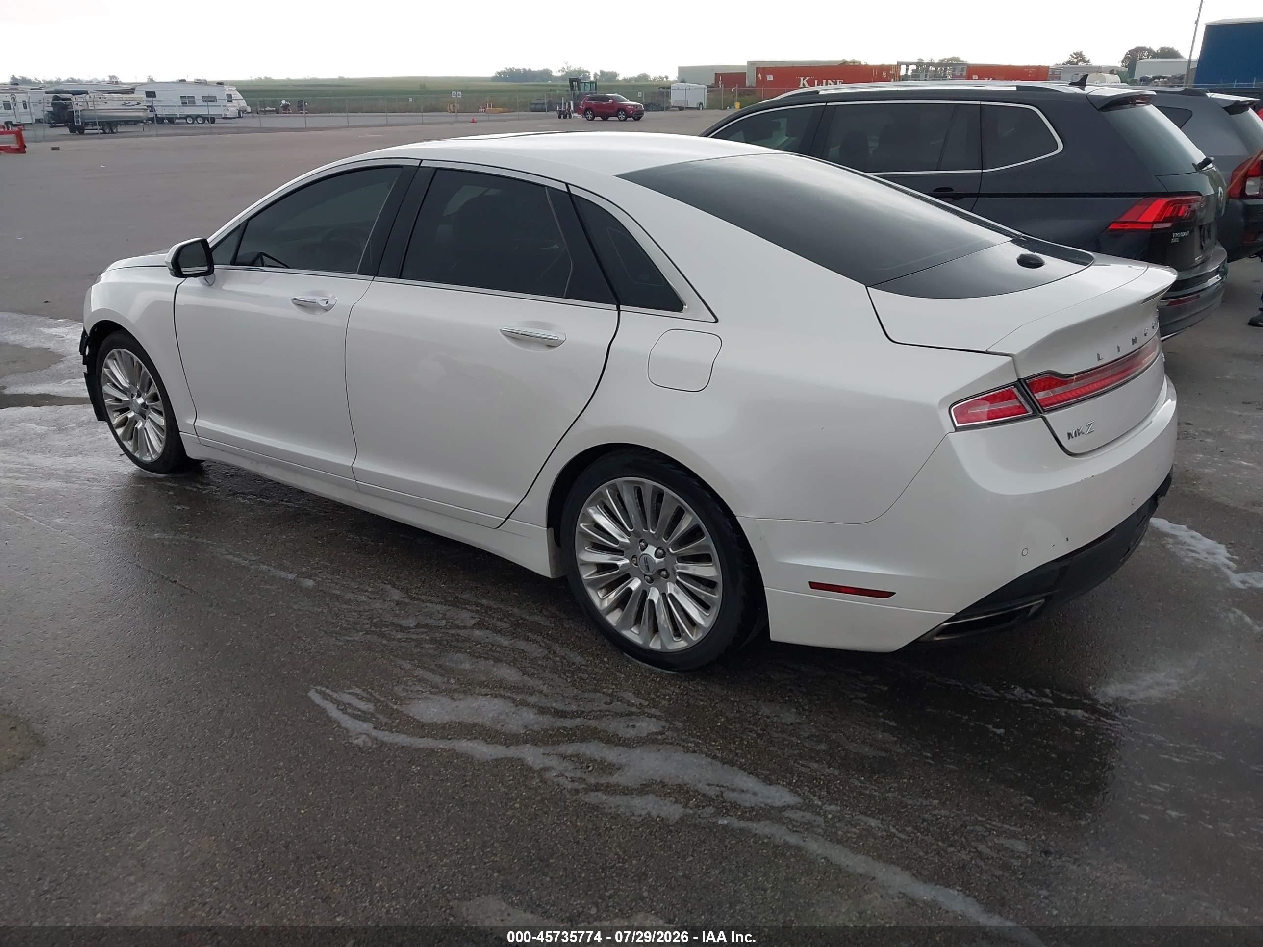 2014 Lincoln Mkz   Белый vin: 3LN6L2G95ER817582