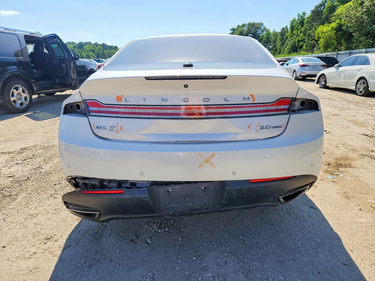 2014 Lincoln Mkz White vin: 3LN6L2G95ER833104