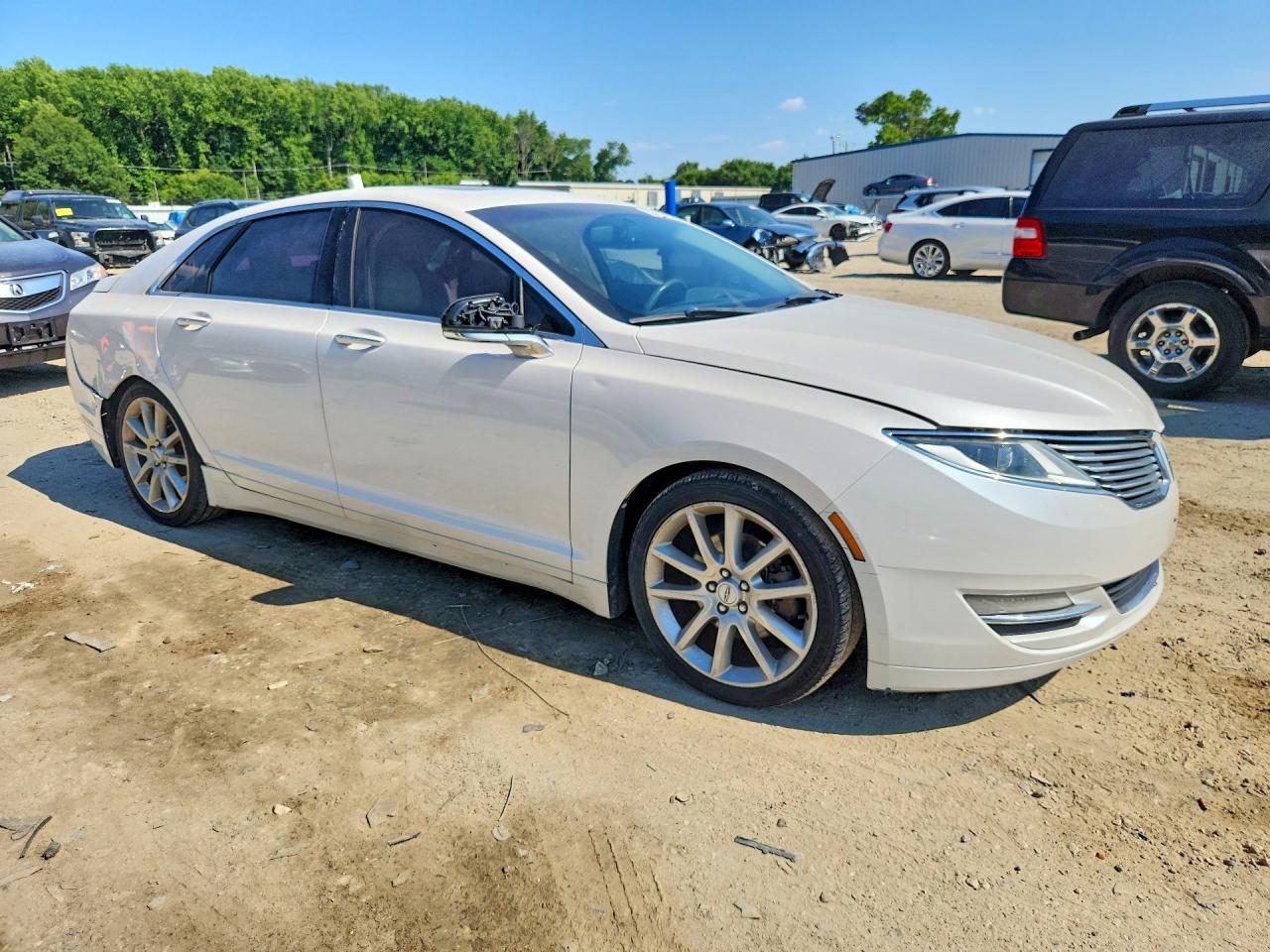 2014 Lincoln Mkz White vin: 3LN6L2G95ER833104