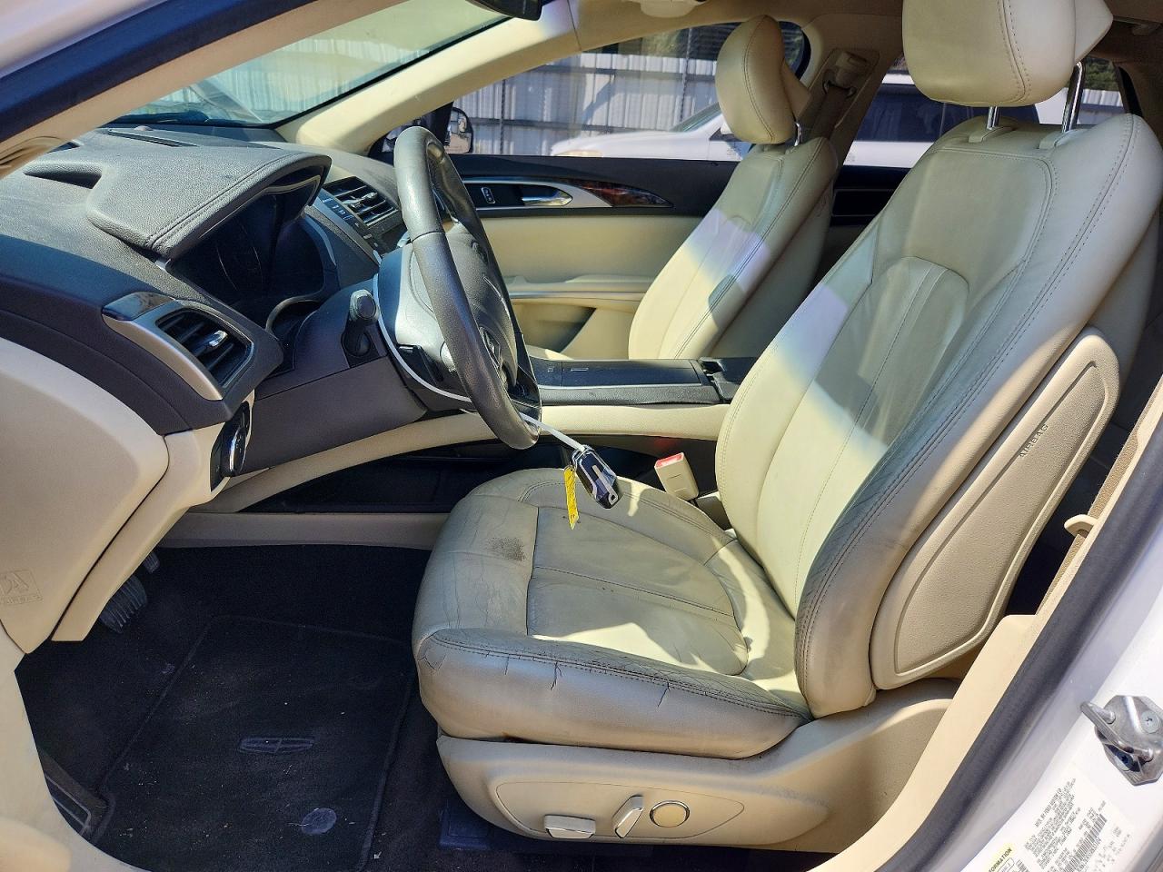 2014 Lincoln Mkz White vin: 3LN6L2G95ER833104