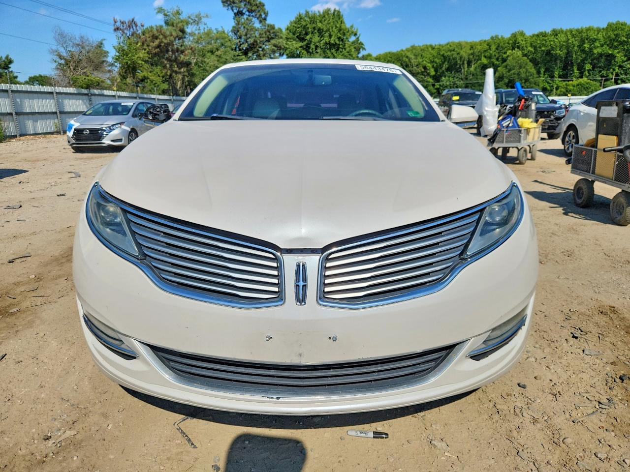 2014 Lincoln Mkz White vin: 3LN6L2G95ER833104