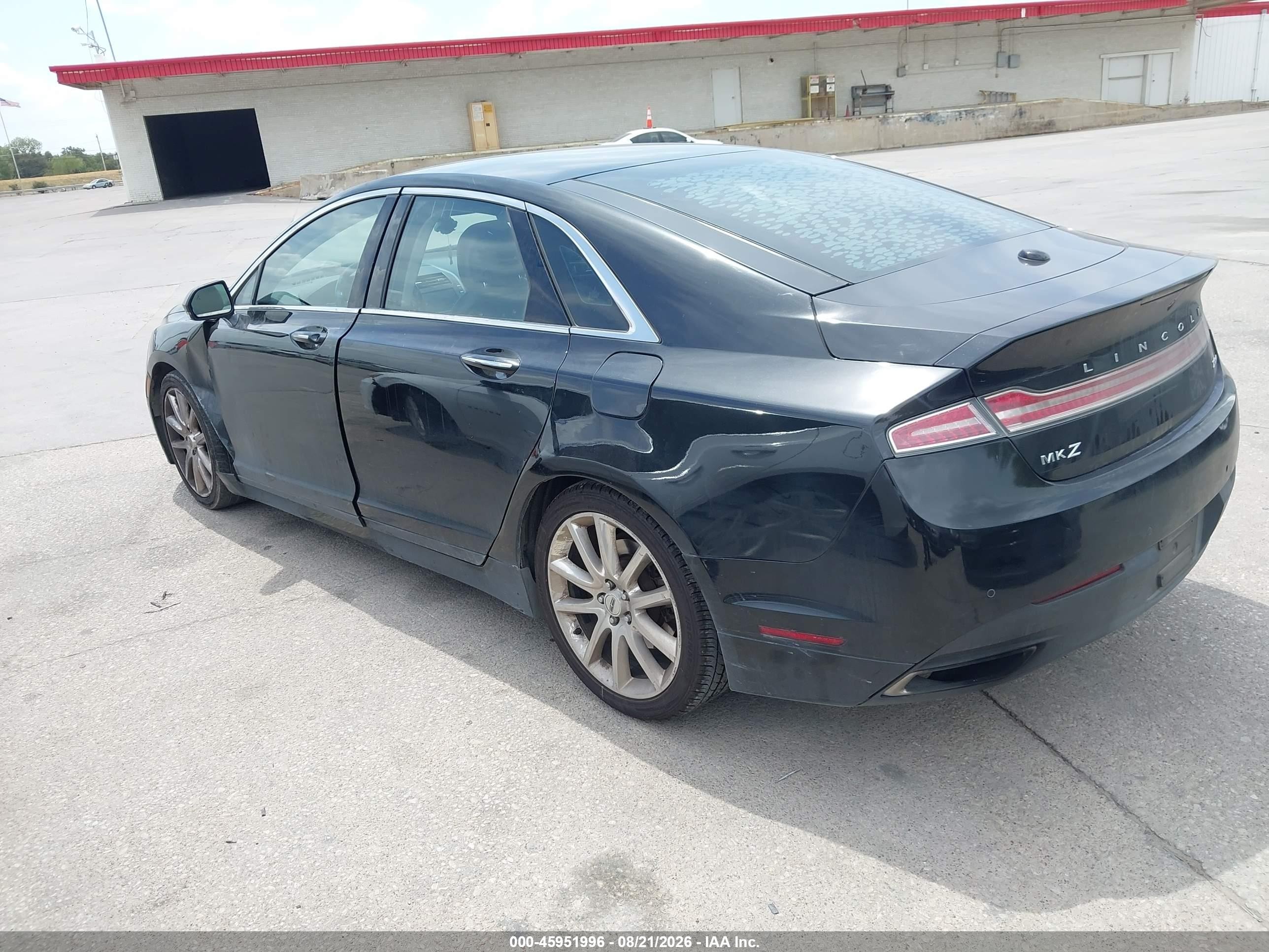 2015 Lincoln Mkz   Black vin: 3LN6L2G95FR603404