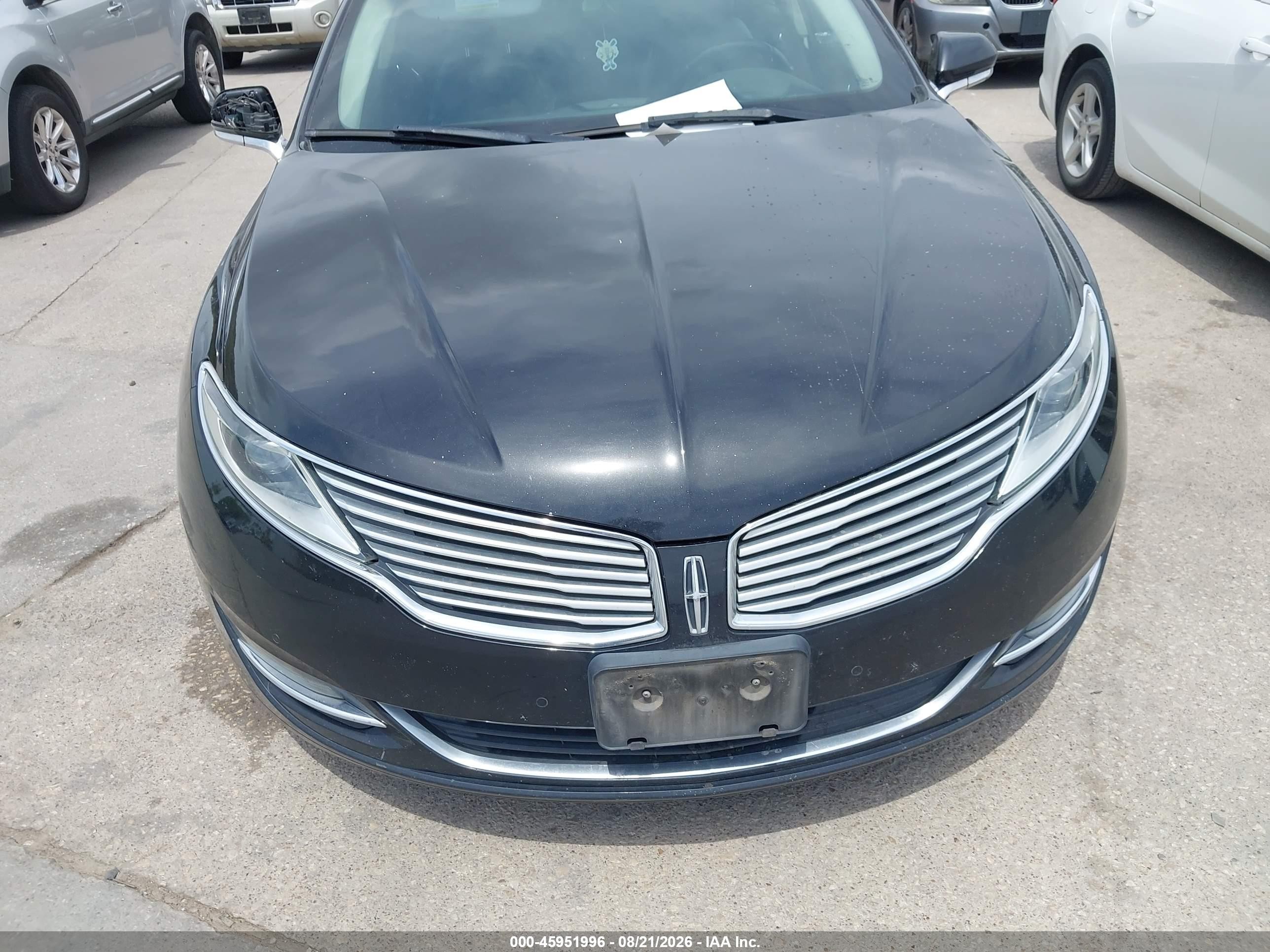 2015 Lincoln Mkz   Black vin: 3LN6L2G95FR603404