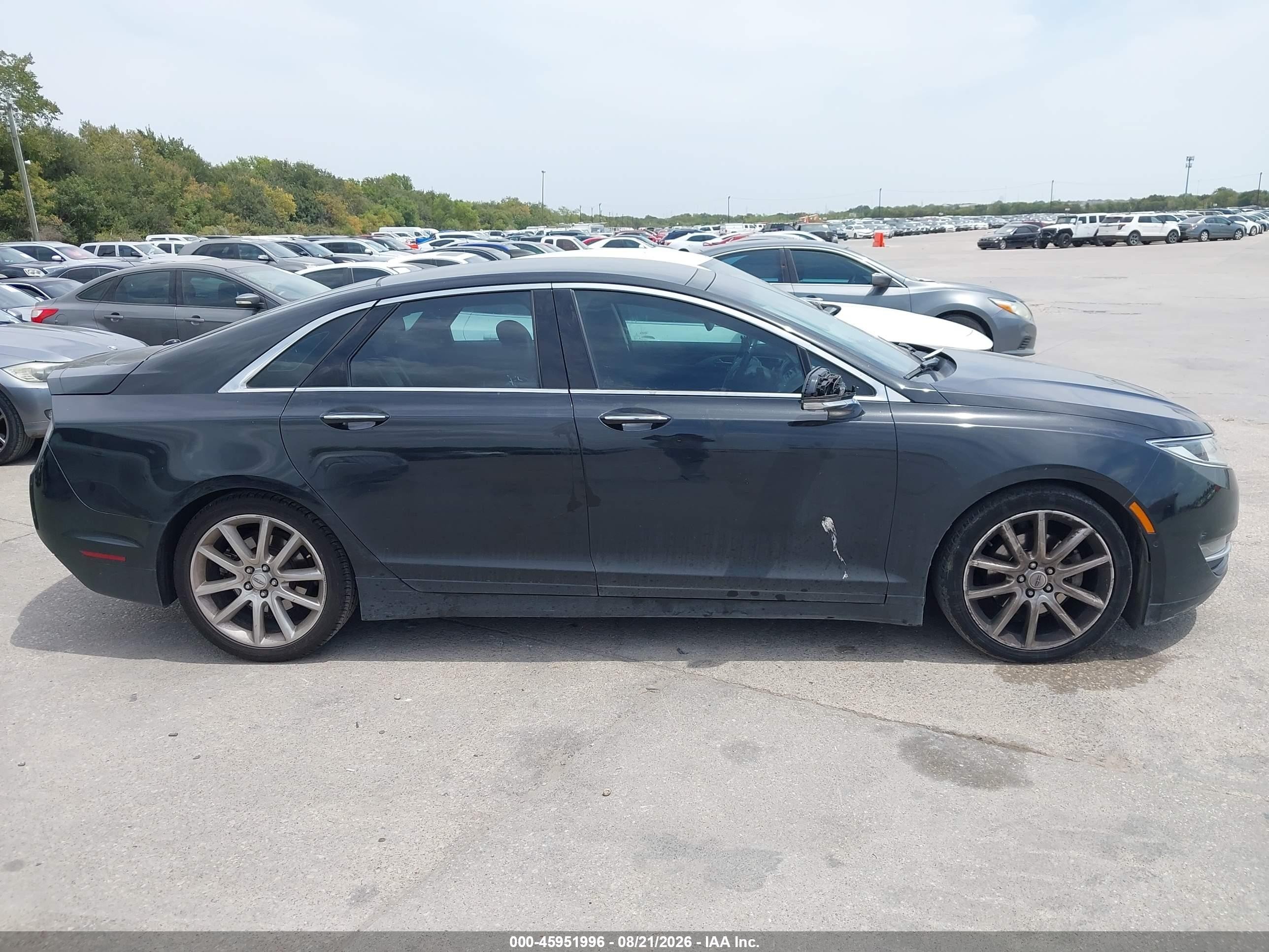 2015 Lincoln Mkz   Black vin: 3LN6L2G95FR603404