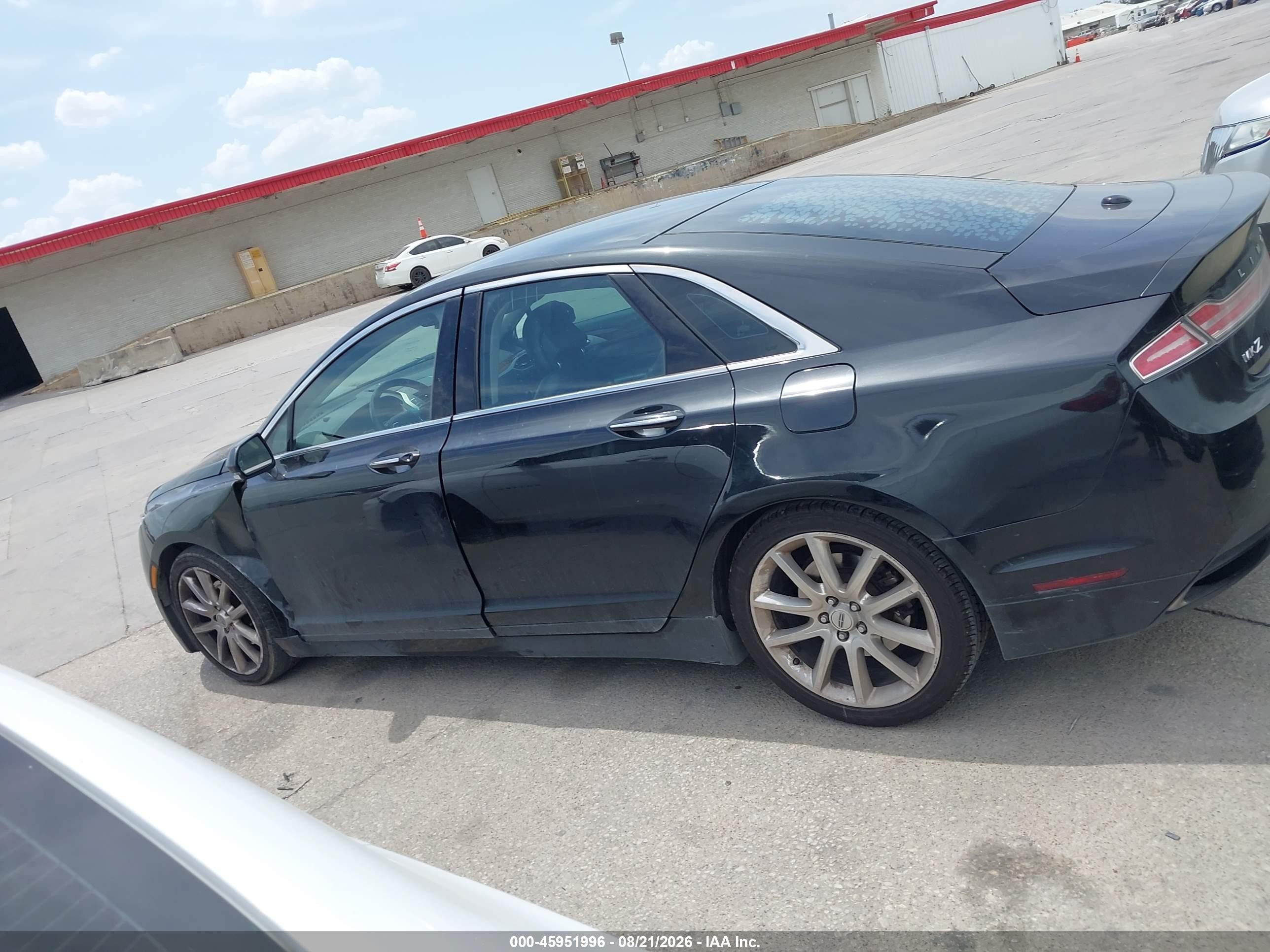 2015 Lincoln Mkz   Black vin: 3LN6L2G95FR603404