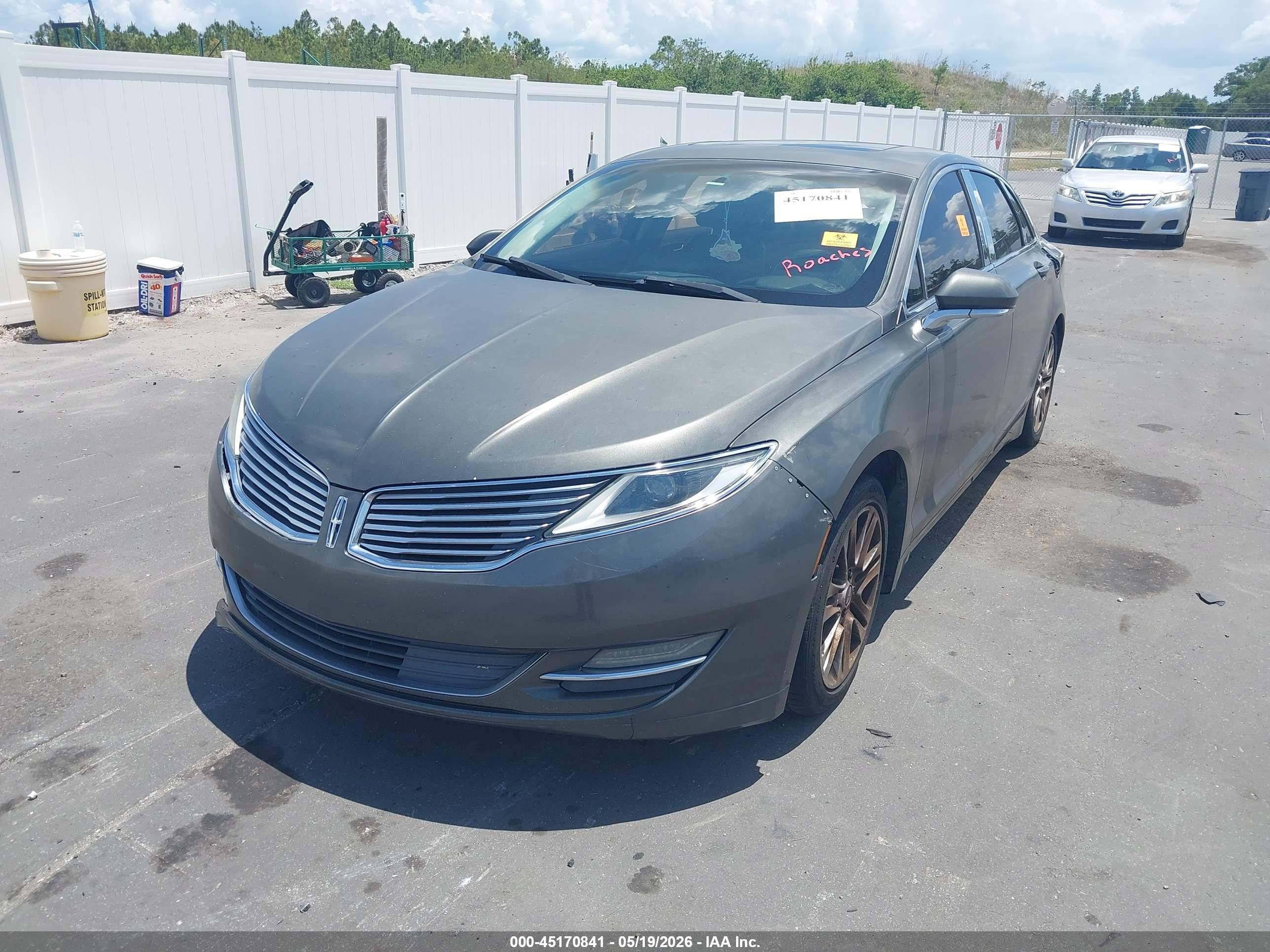 2015 Lincoln Mkz   Gray vin: 3LN6L2G95FR616119