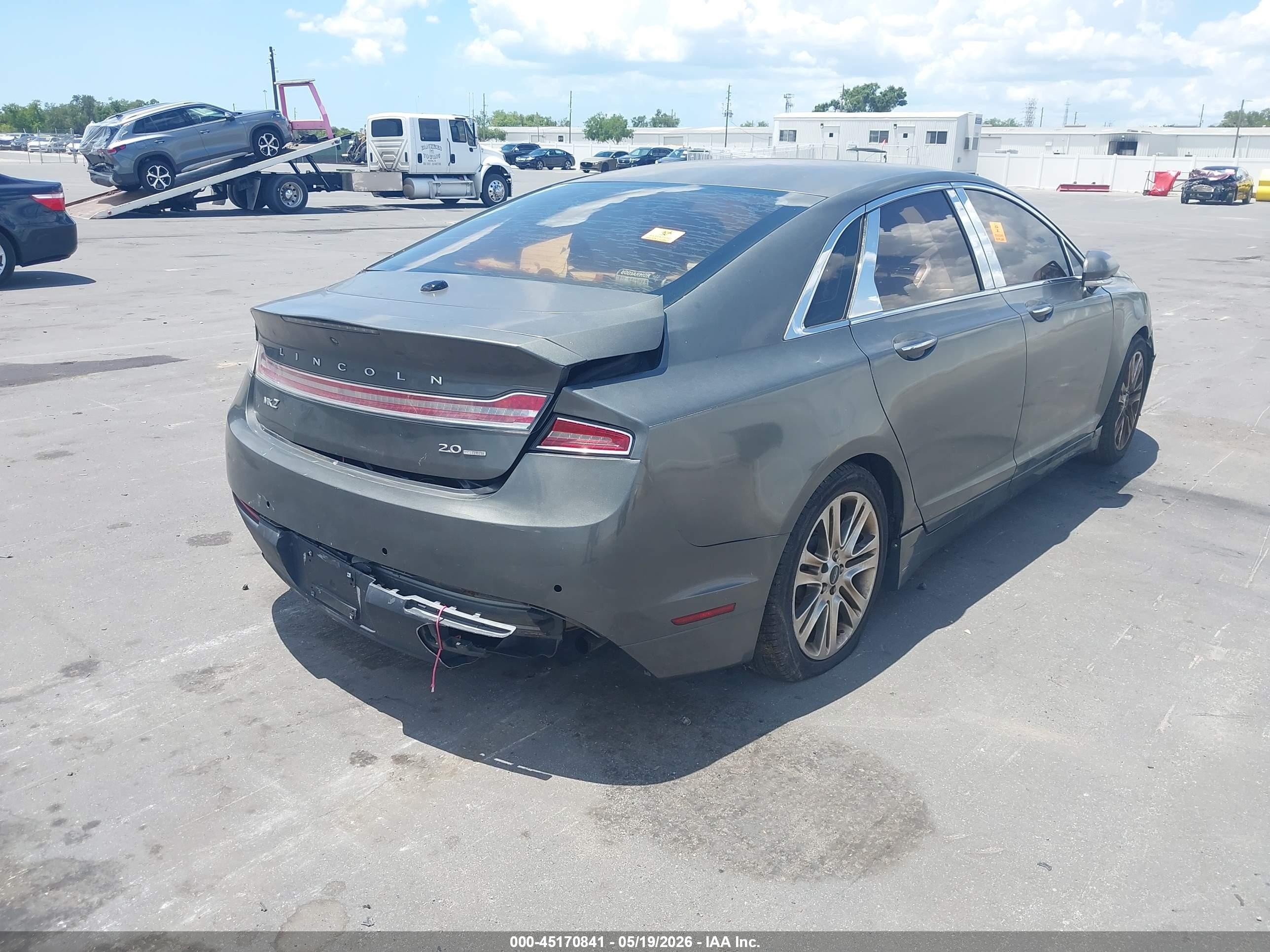 2015 Lincoln Mkz   Gray vin: 3LN6L2G95FR616119