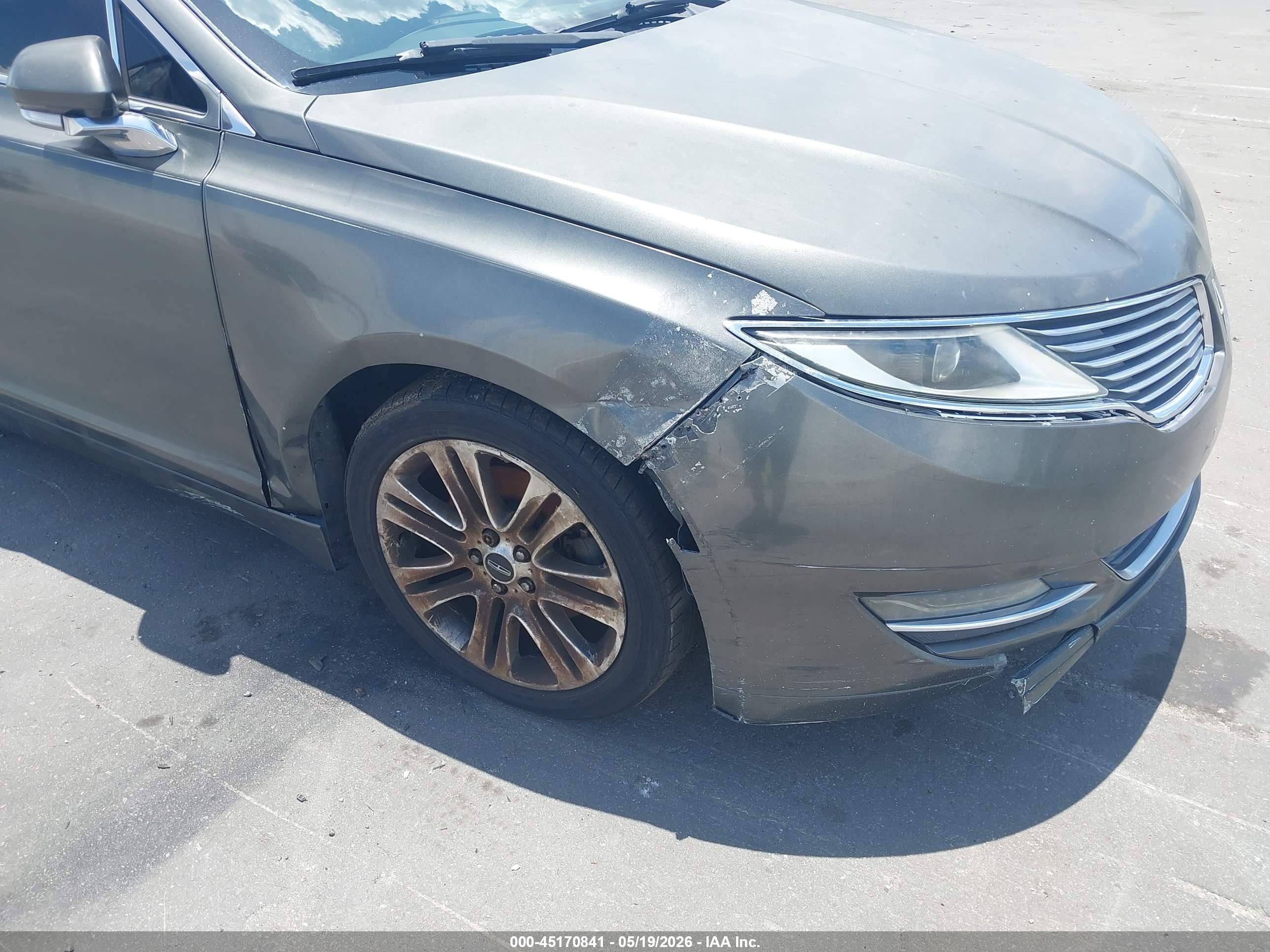 2015 Lincoln Mkz   Gray vin: 3LN6L2G95FR616119